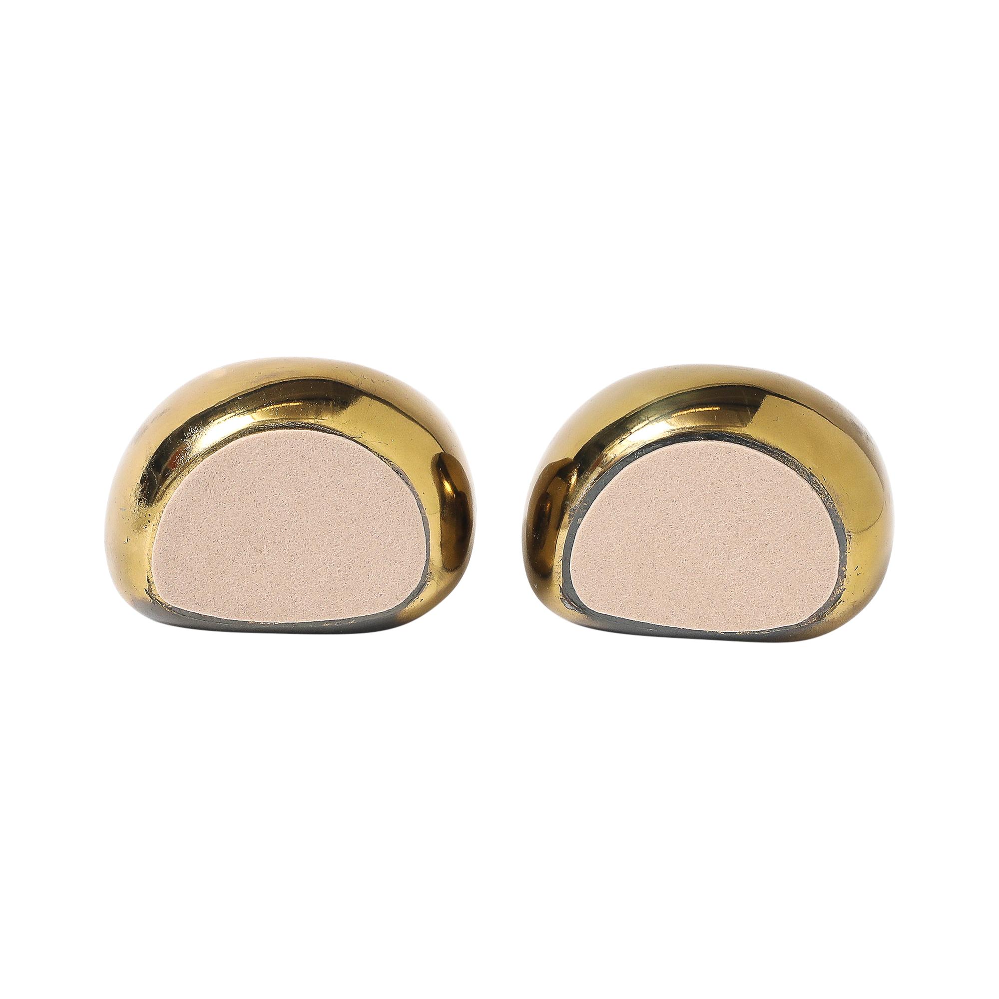 Ben Seibel Orb Bookends, Brass en vente 3