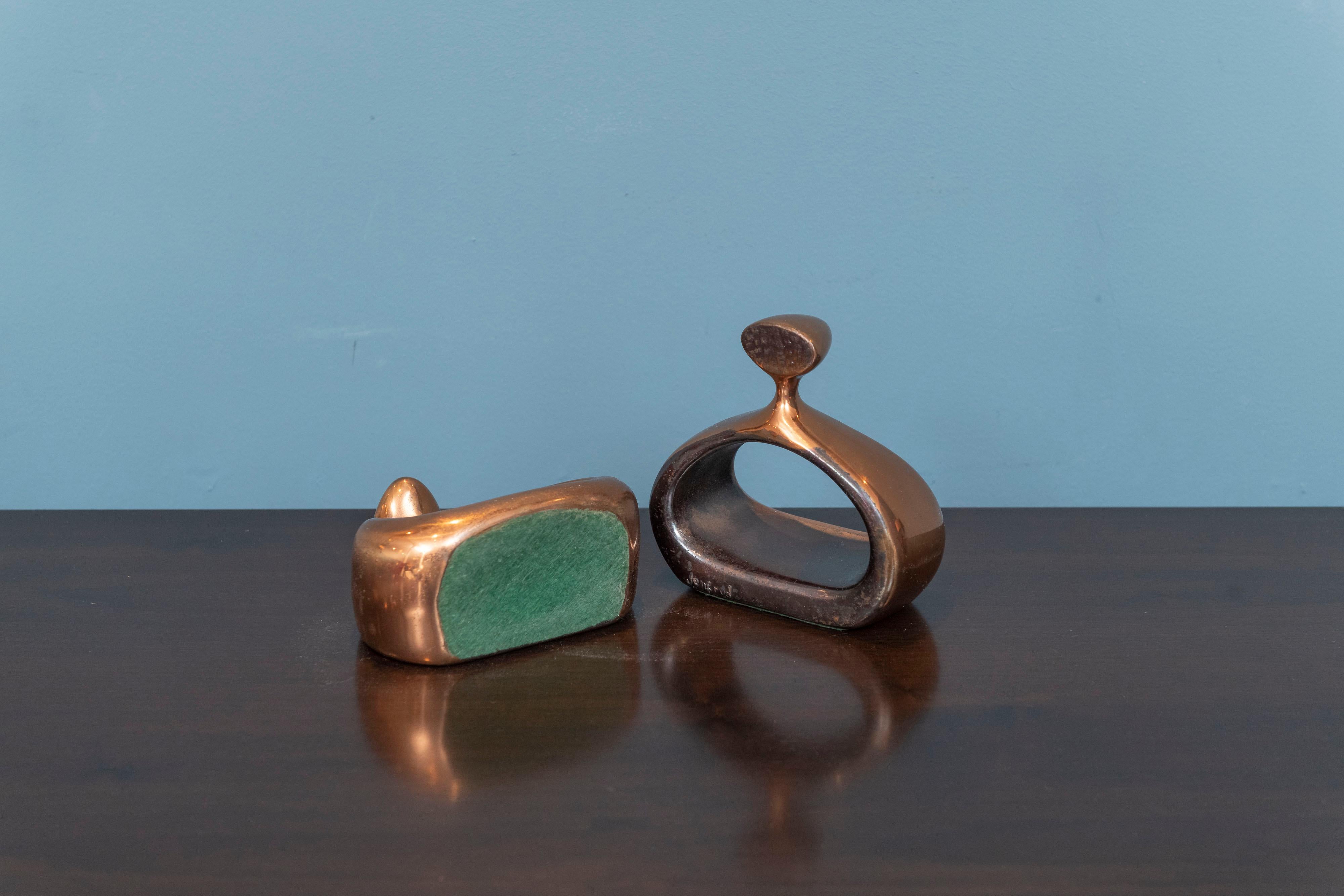 Ben Seibel Stirrup Bookends for Jenware In Good Condition For Sale In San Francisco, CA