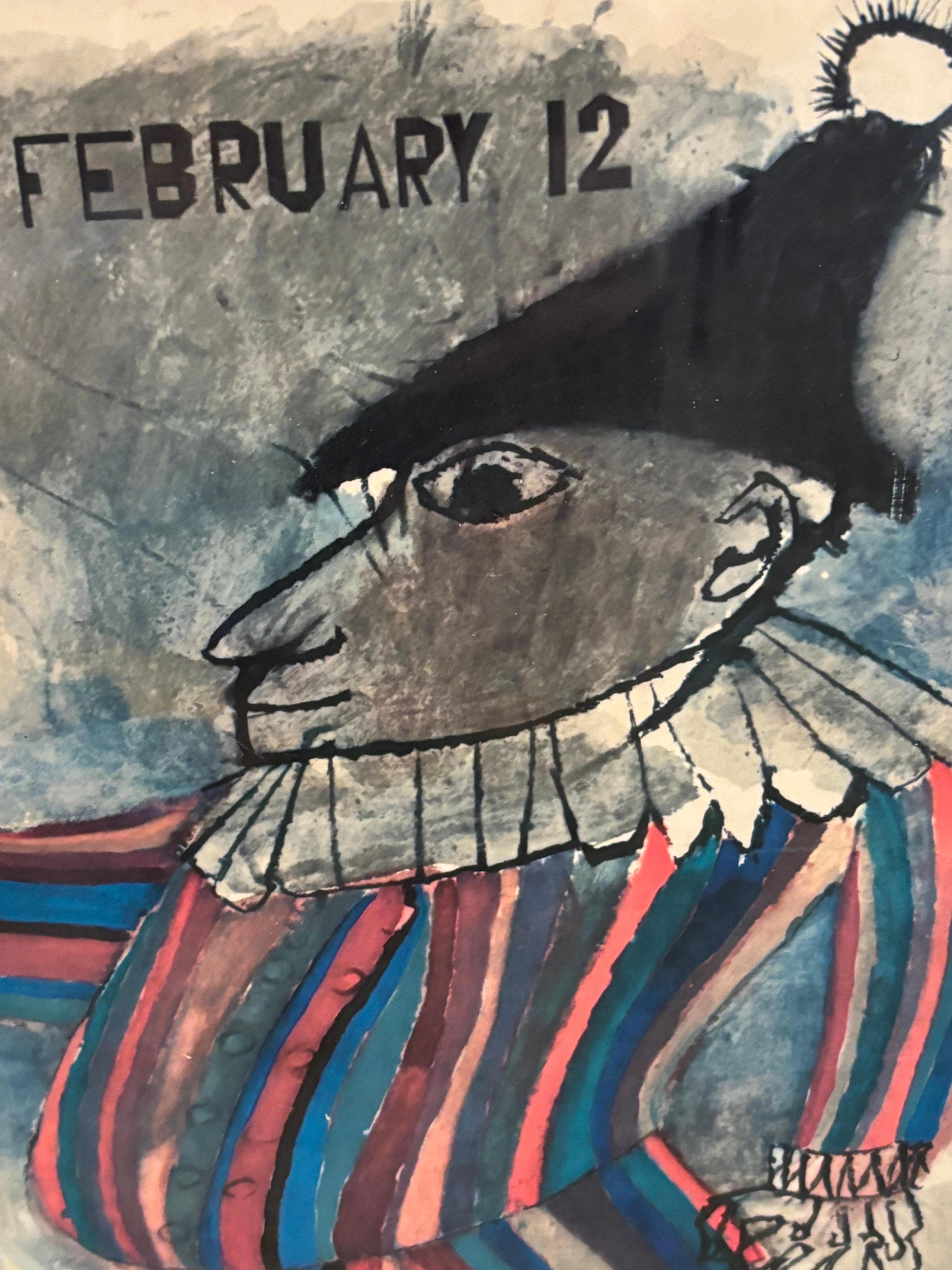 Mid-Century Modern Ben Shahn Exhibition Poster For Sale