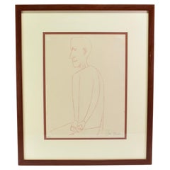 Litografía de Ben Shahn, enmarcada