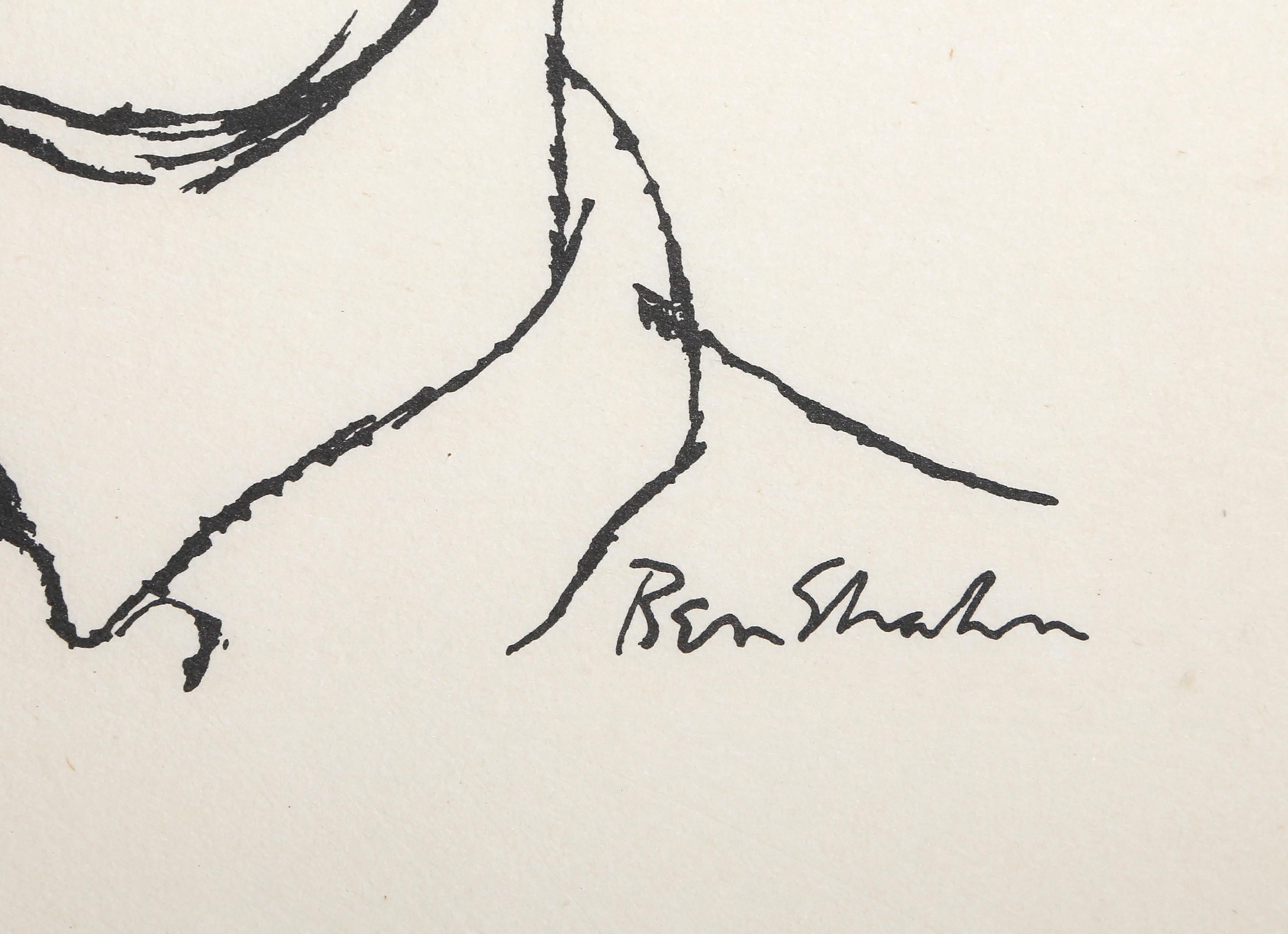 Andrew Andrews da The Nine Drawings Suite, litografia moderna di Ben Shahn in vendita 4