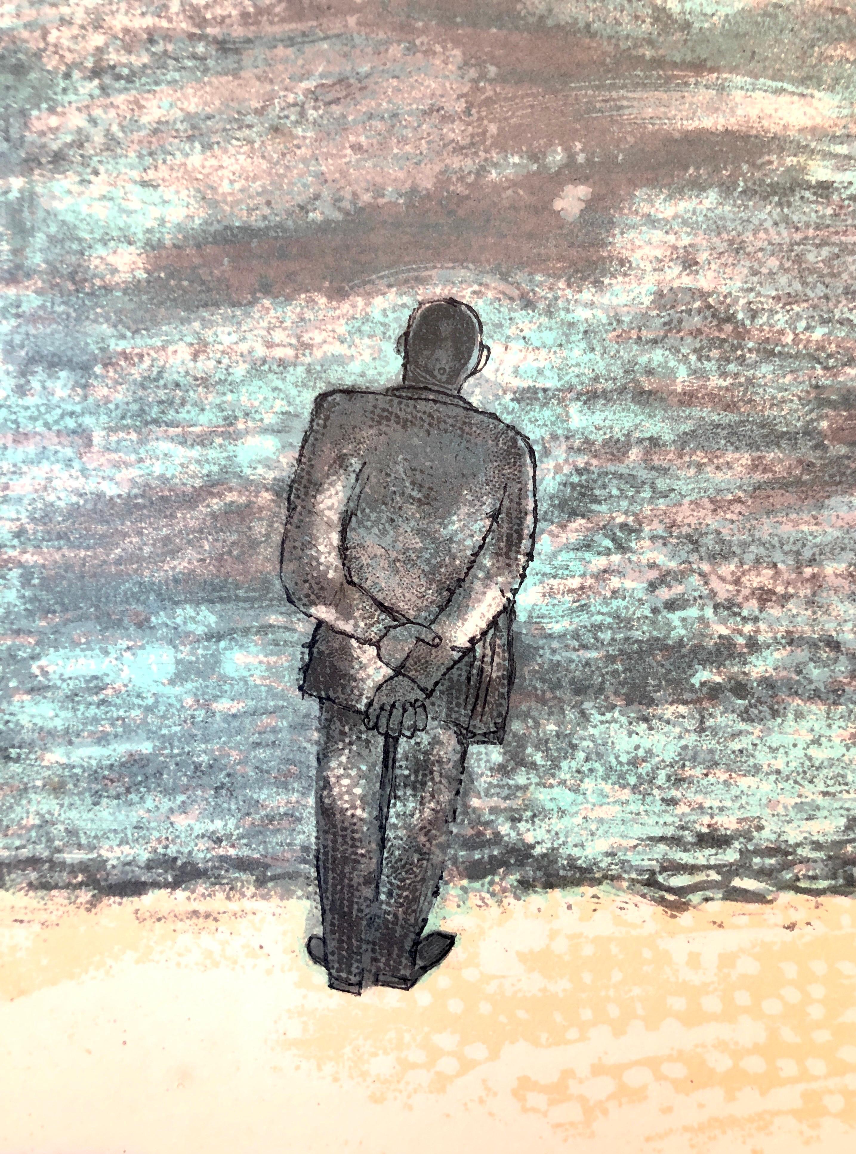 Ben Shahn Original Hand Signed Litho WPA Artist Rilke Poem Lithograph Portfolio 1