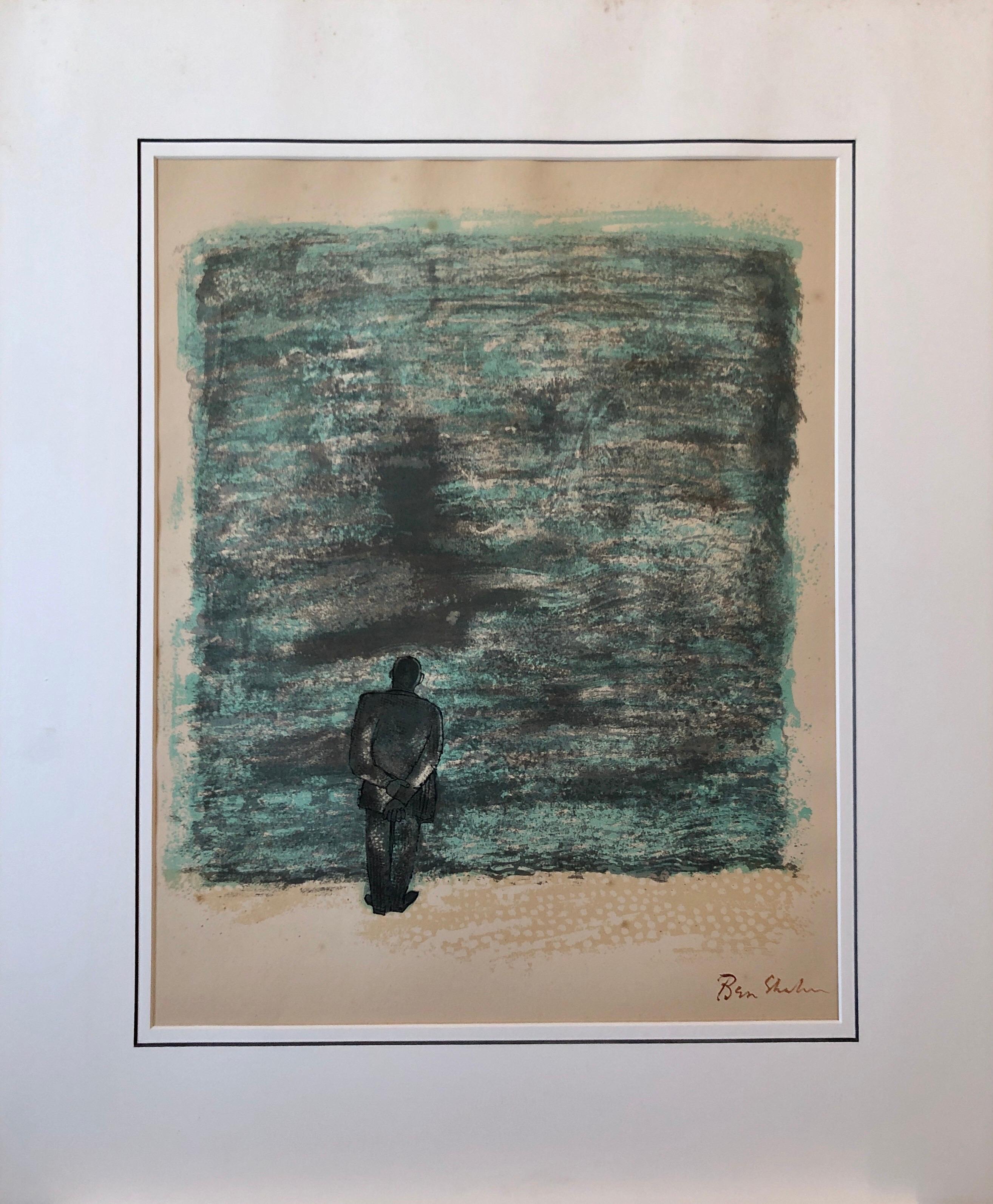 Ben Shahn Original Hand Signed Litho WPA Artist Rilke Poem Lithograph Portfolio 2