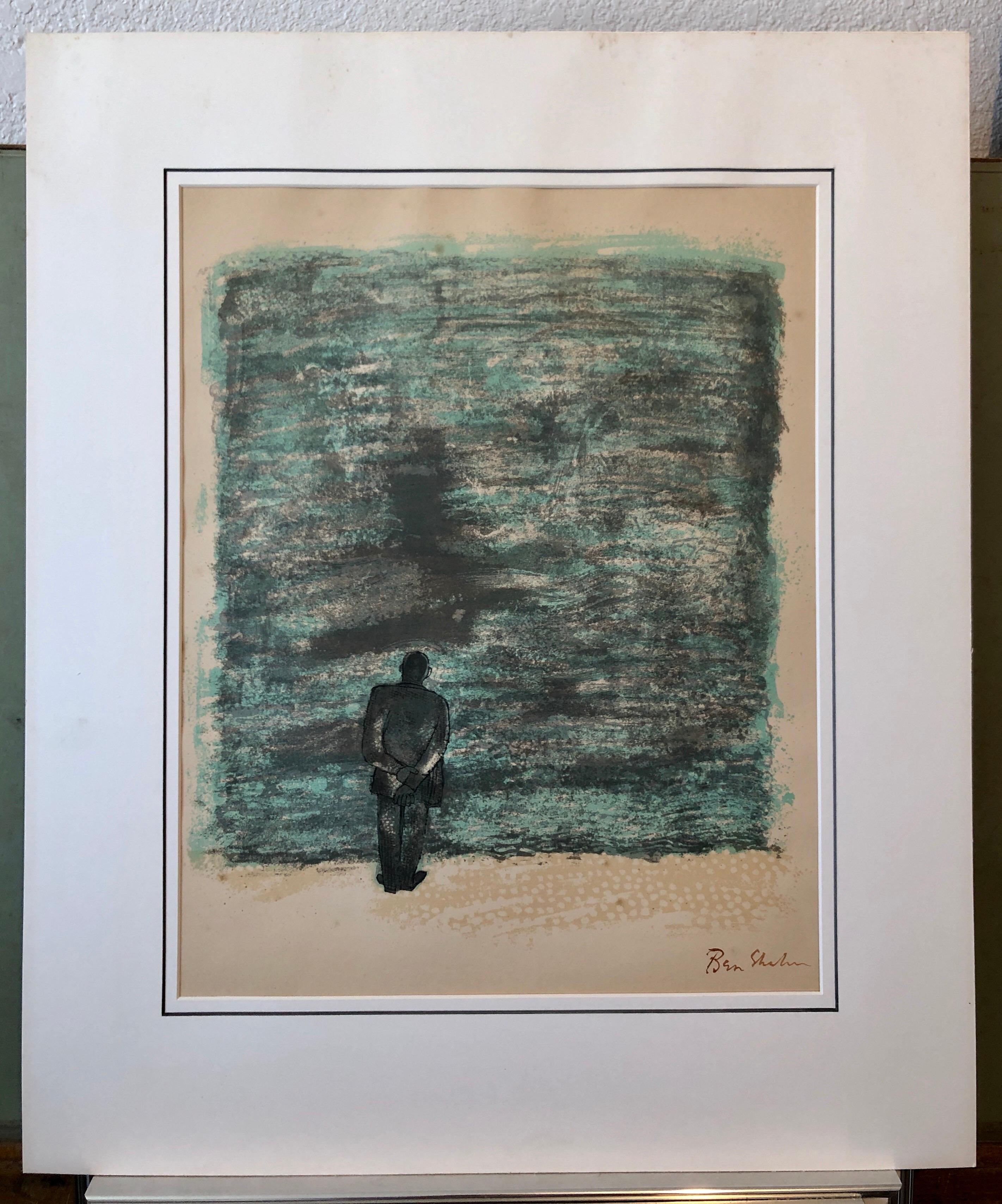 Ben Shahn Original Hand Signed Litho WPA Artist Rilke Poem Lithograph Portfolio 3