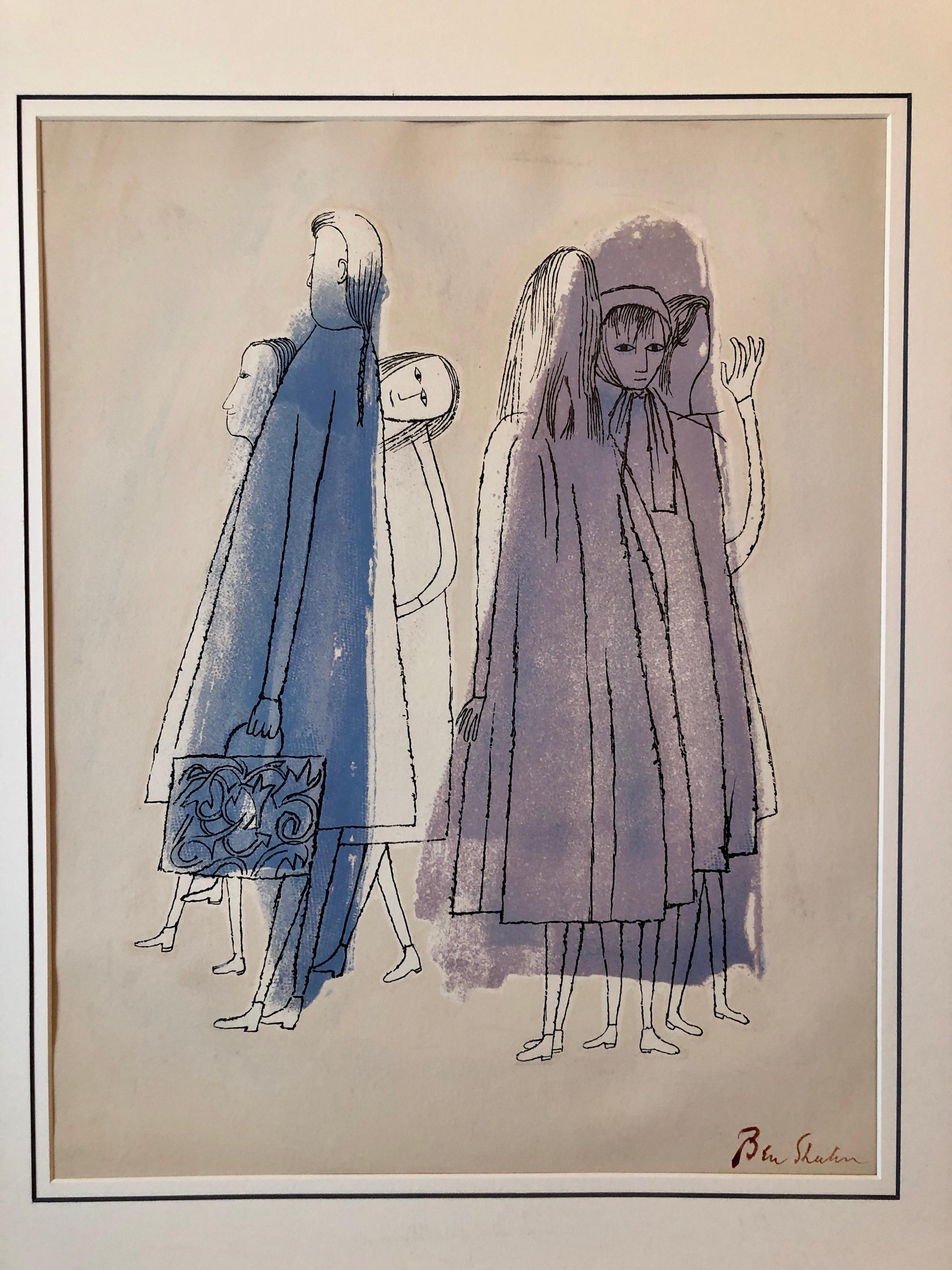 Ben Shahn Original Hand Signed Litho WPA Artist Rilke Poem Lithograph Portfolio For Sale 5