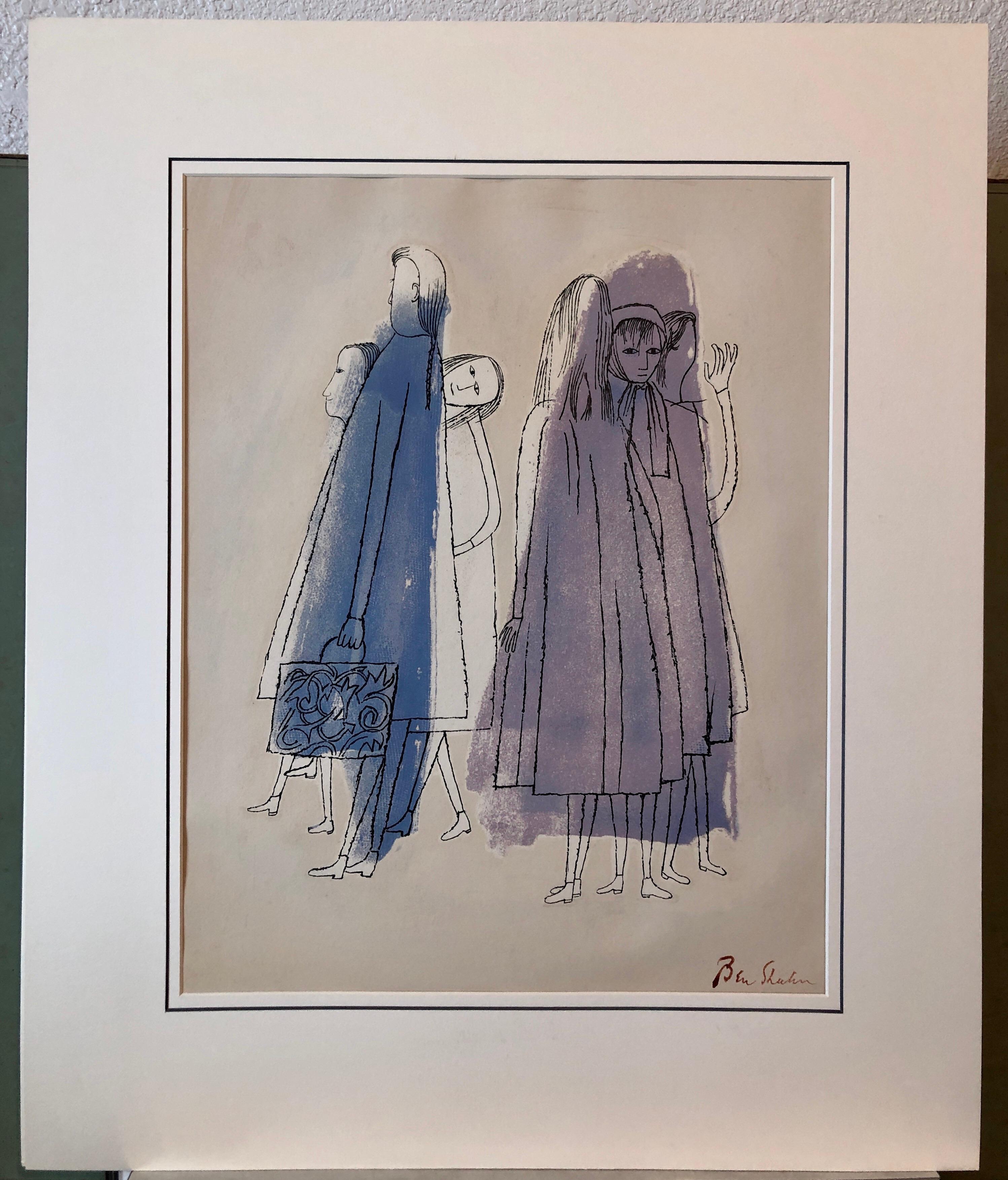 Ben Shahn Original Hand Signed Litho WPA Artist Rilke Poem Lithograph Portfolio For Sale 6
