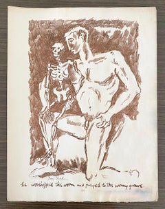 Ben Shahn Original Lithograph From Portfolio - Levana & Our Ladies Of Sorrow