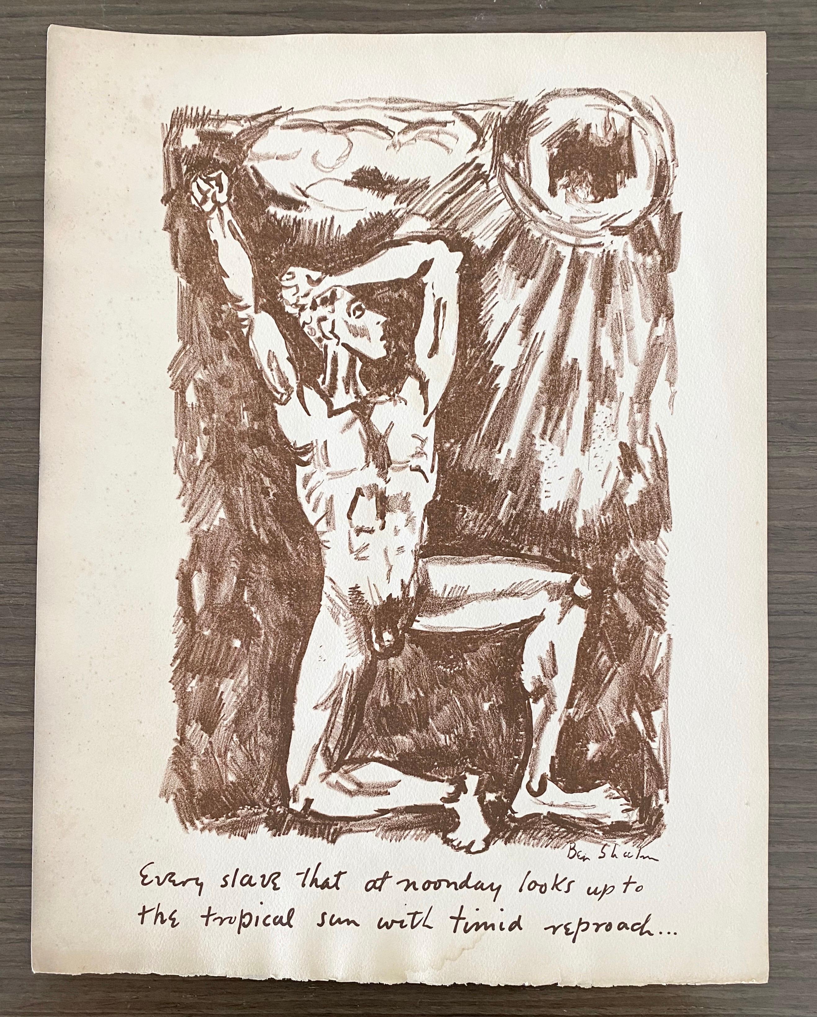 Ben Shahn Litografía original de Portfolio - Levana y Nuestras Damas de Dolor en venta 1