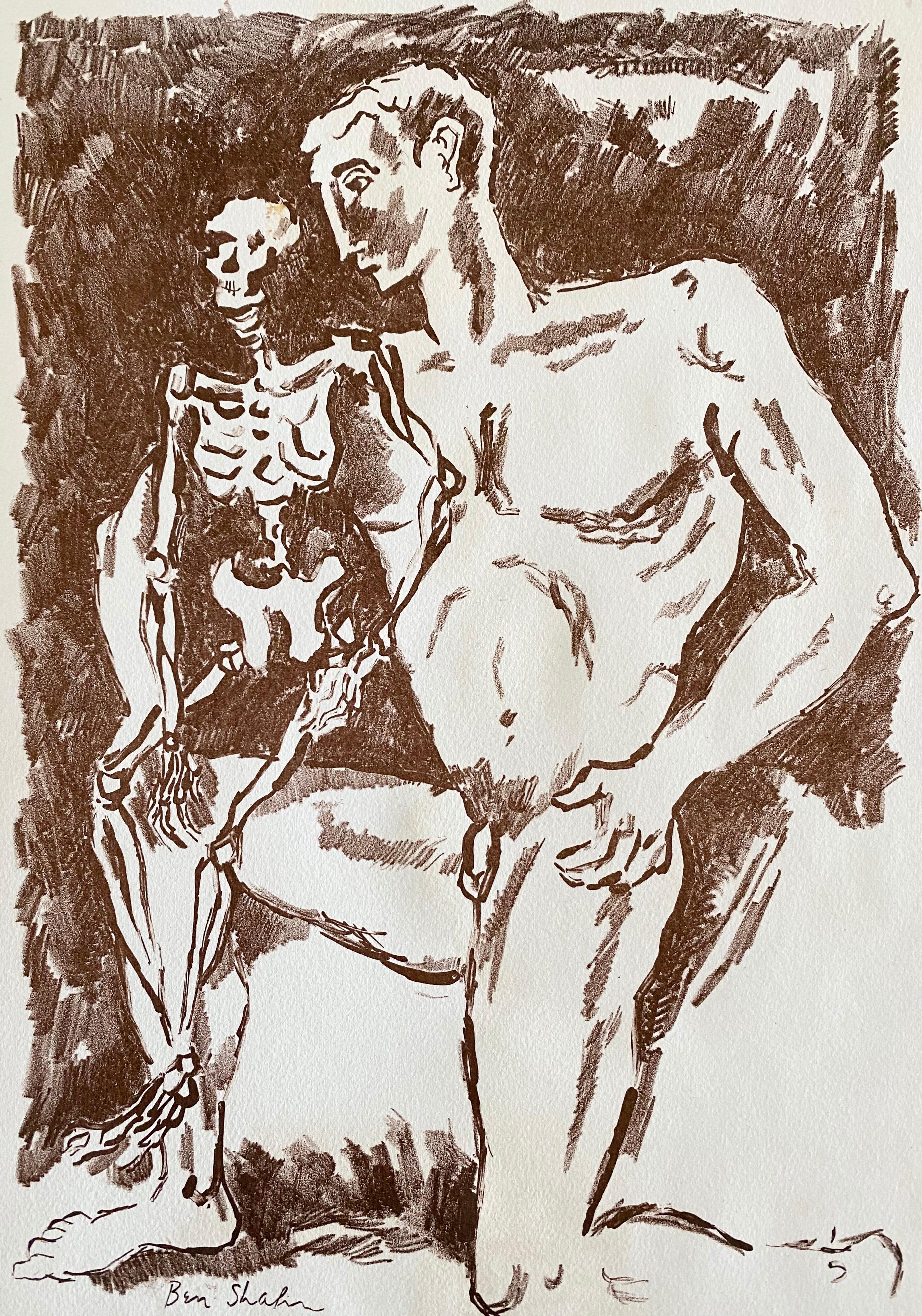 Ben Shahn Litografía original de Portfolio - Levana y Nuestras Damas de Dolor en venta 2