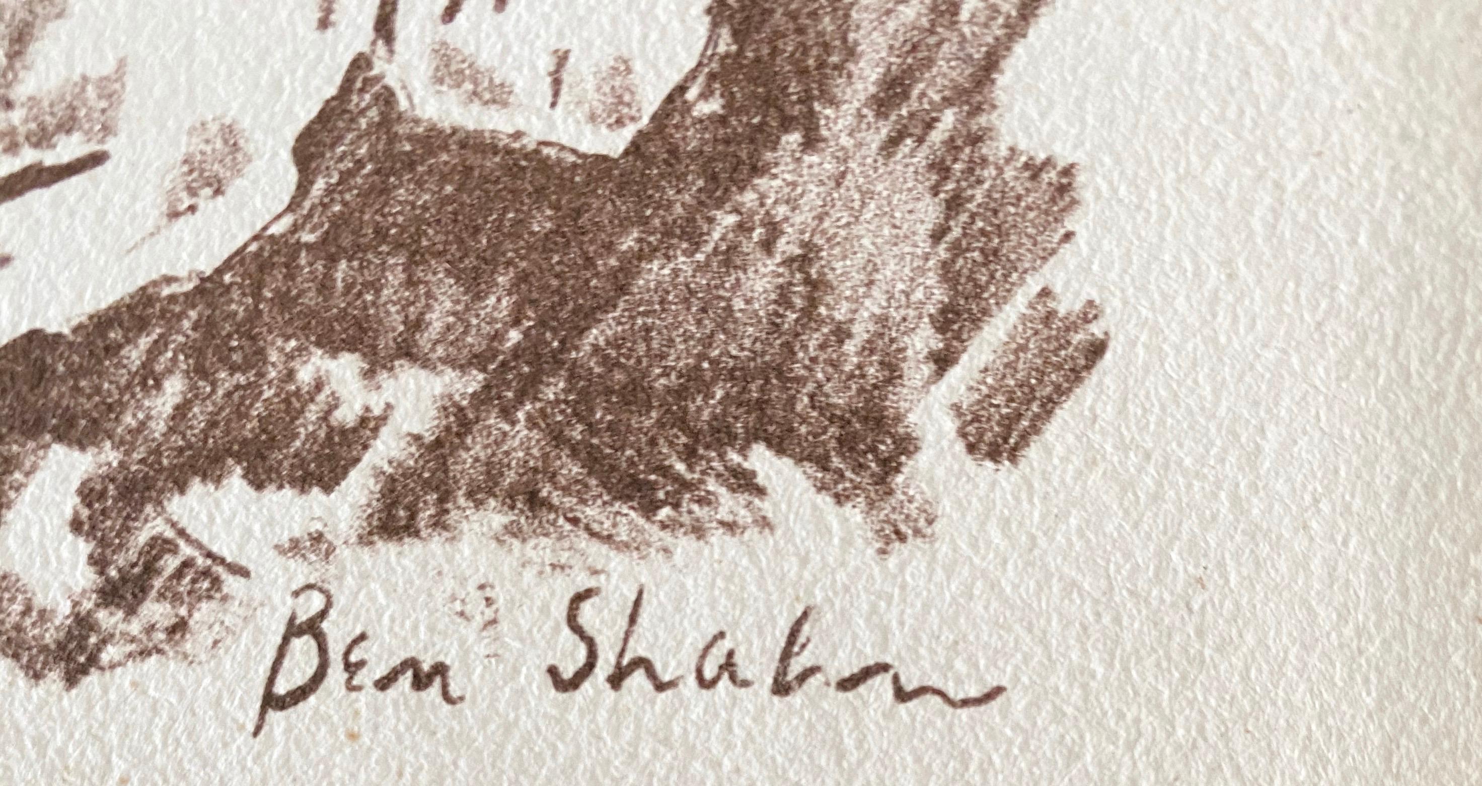 Ben Shahn Litografía original de Portfolio - Levana y Nuestras Damas de Dolor en venta 4