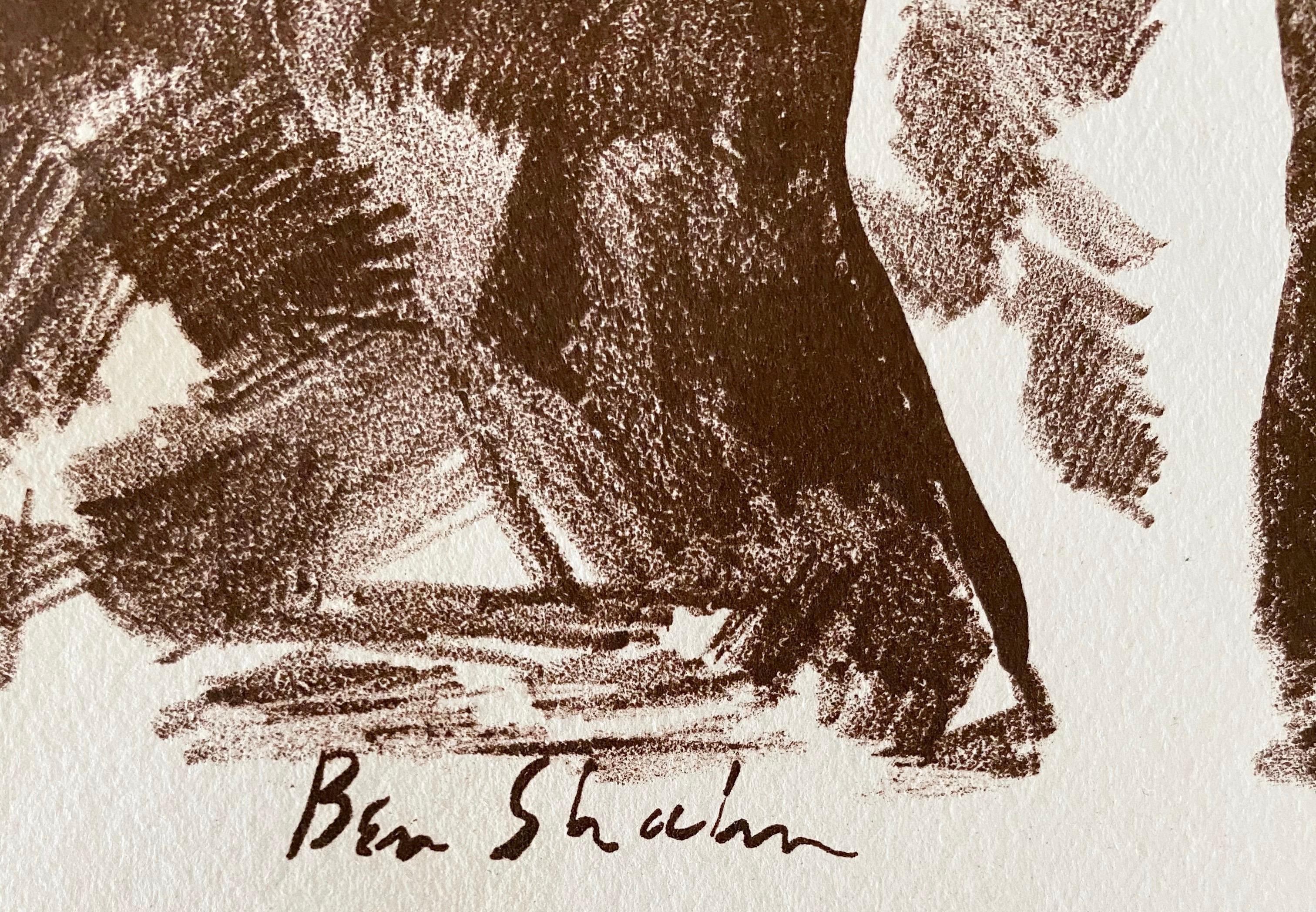 Ben Shahn Litografía original de Portfolio - Levana y Nuestras Damas de Dolor en venta 4