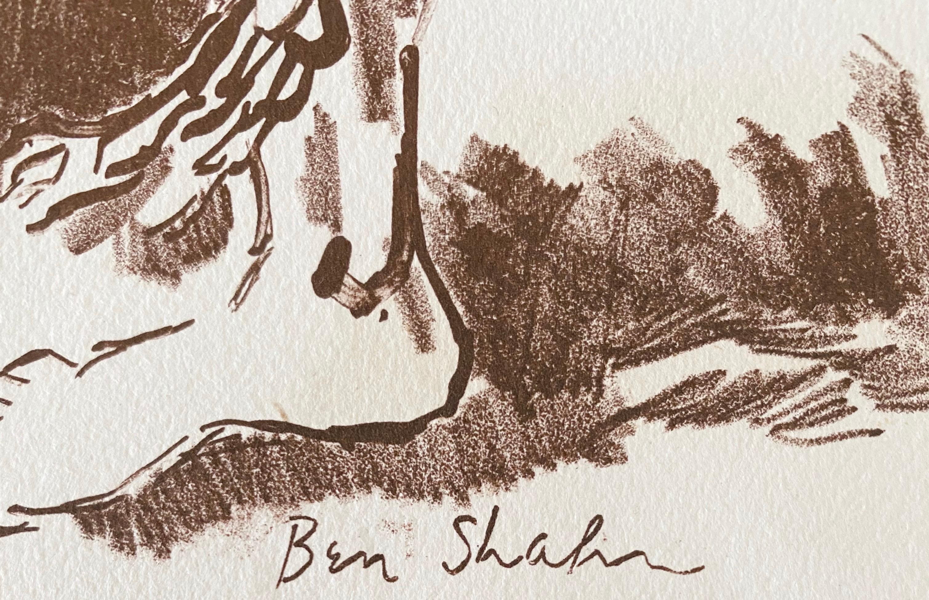Ben Shahn Litografía original de Portfolio - Levana y Nuestras Damas de Dolor en venta 4