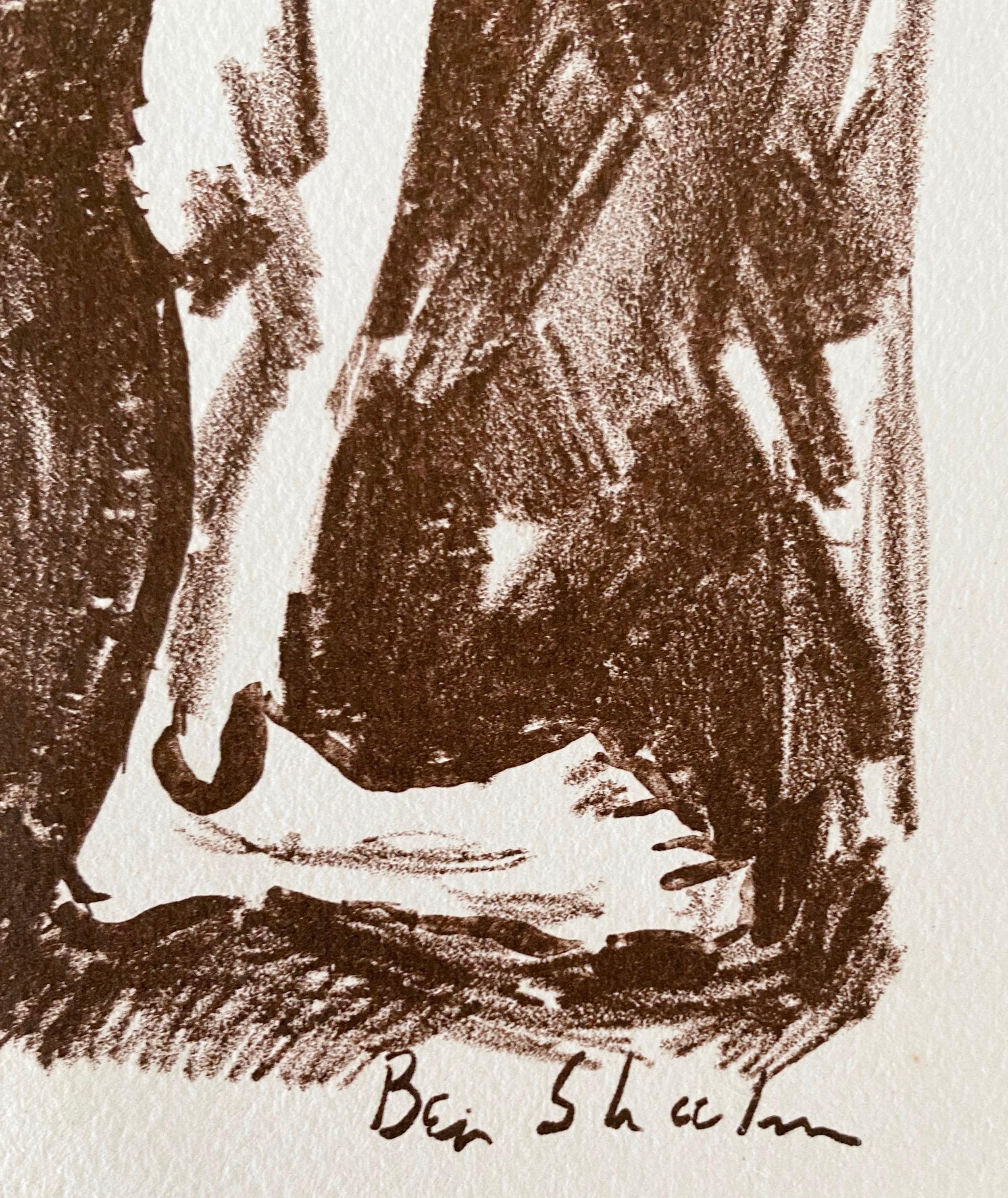 Ben Shahn Litografía original de Portfolio - Levana y Nuestras Damas de Dolor en venta 4