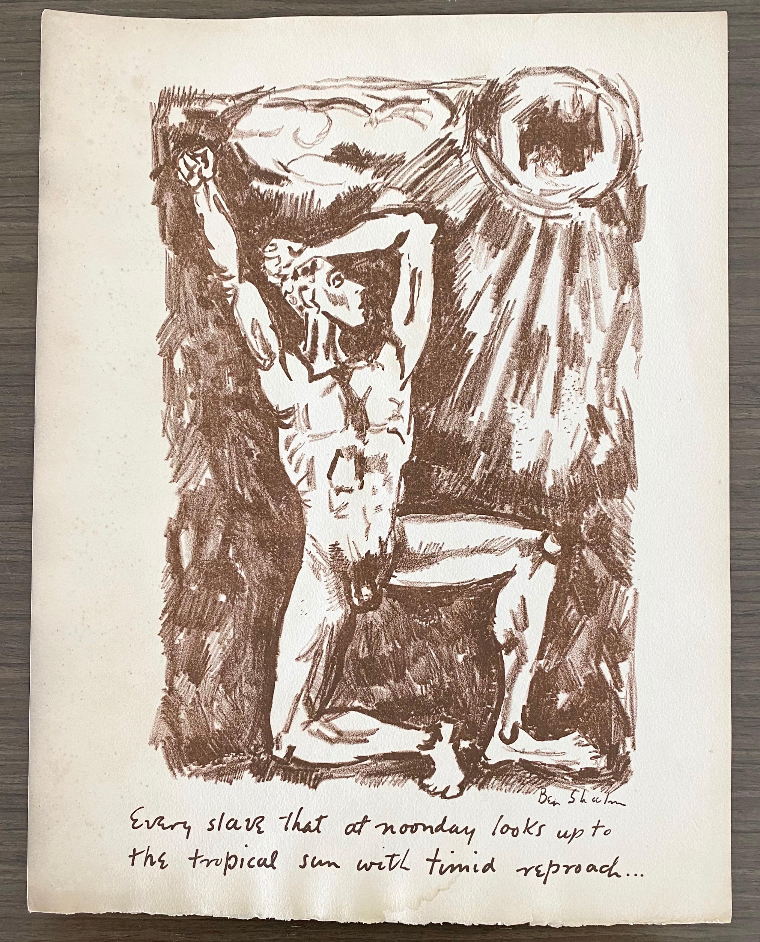 Ben Shahn Litografía original de Portfolio - Levana y Nuestras Damas de Dolor en venta 6
