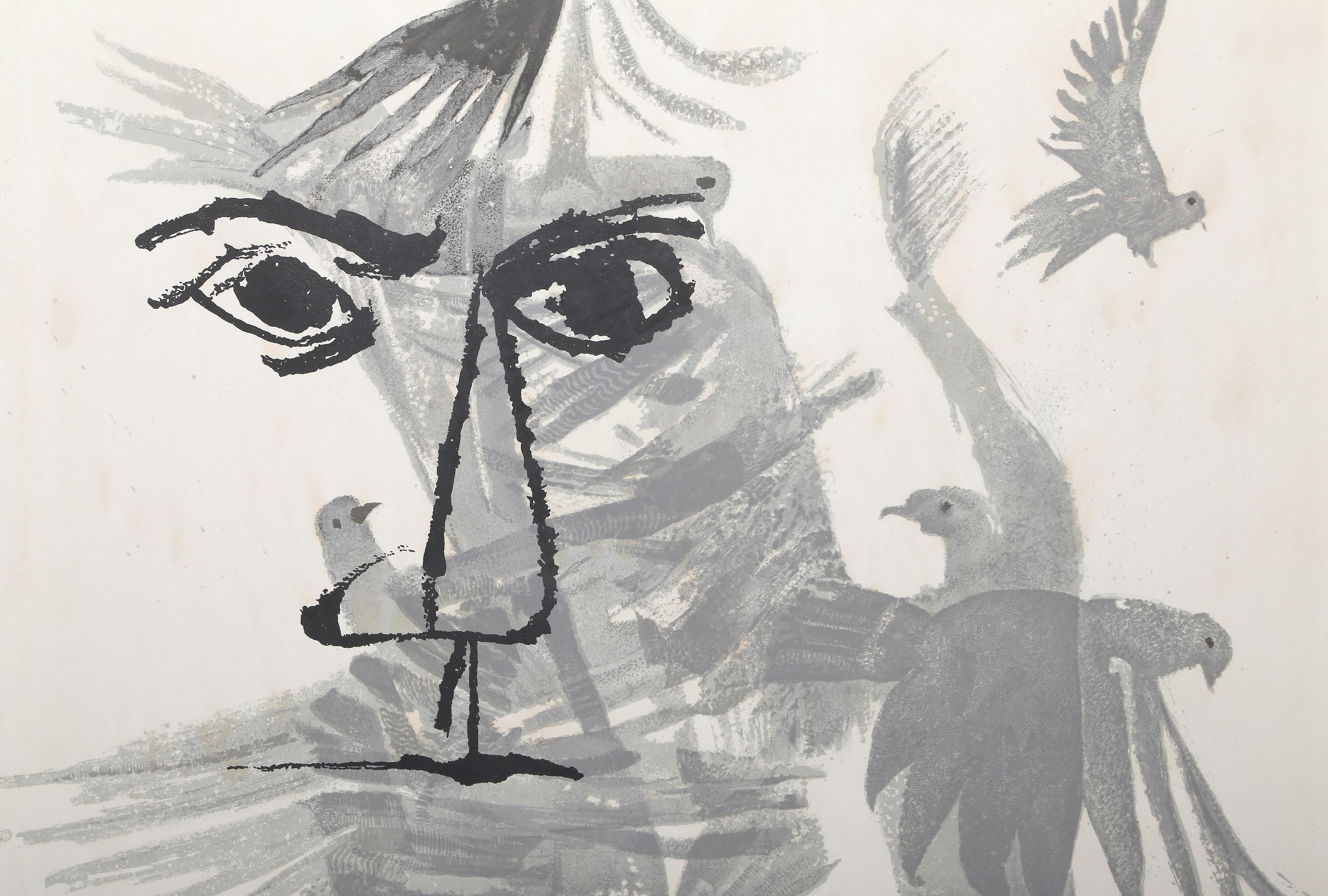 Birds Over The City, Modern Poster by Ben Shahn For Sale 1