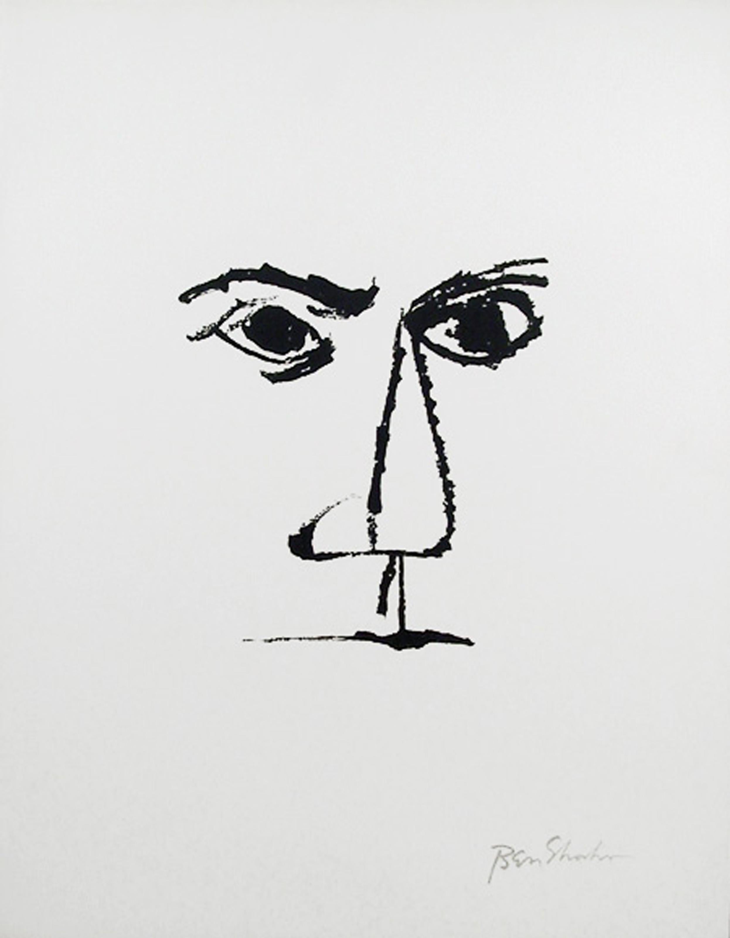 Artistics : Ben Shahn, Américain (1898 - 1969)
Titre : Frontispice (Portrait) du Portfolio Rilke
Année : 1968
Moyen d'expression : Lithographie sur Arches, signée dans la plaque
Edition : 750
Taille : 22.5 x 17.75 in. (57.15 x 45.09 cm)

Imprimeur :