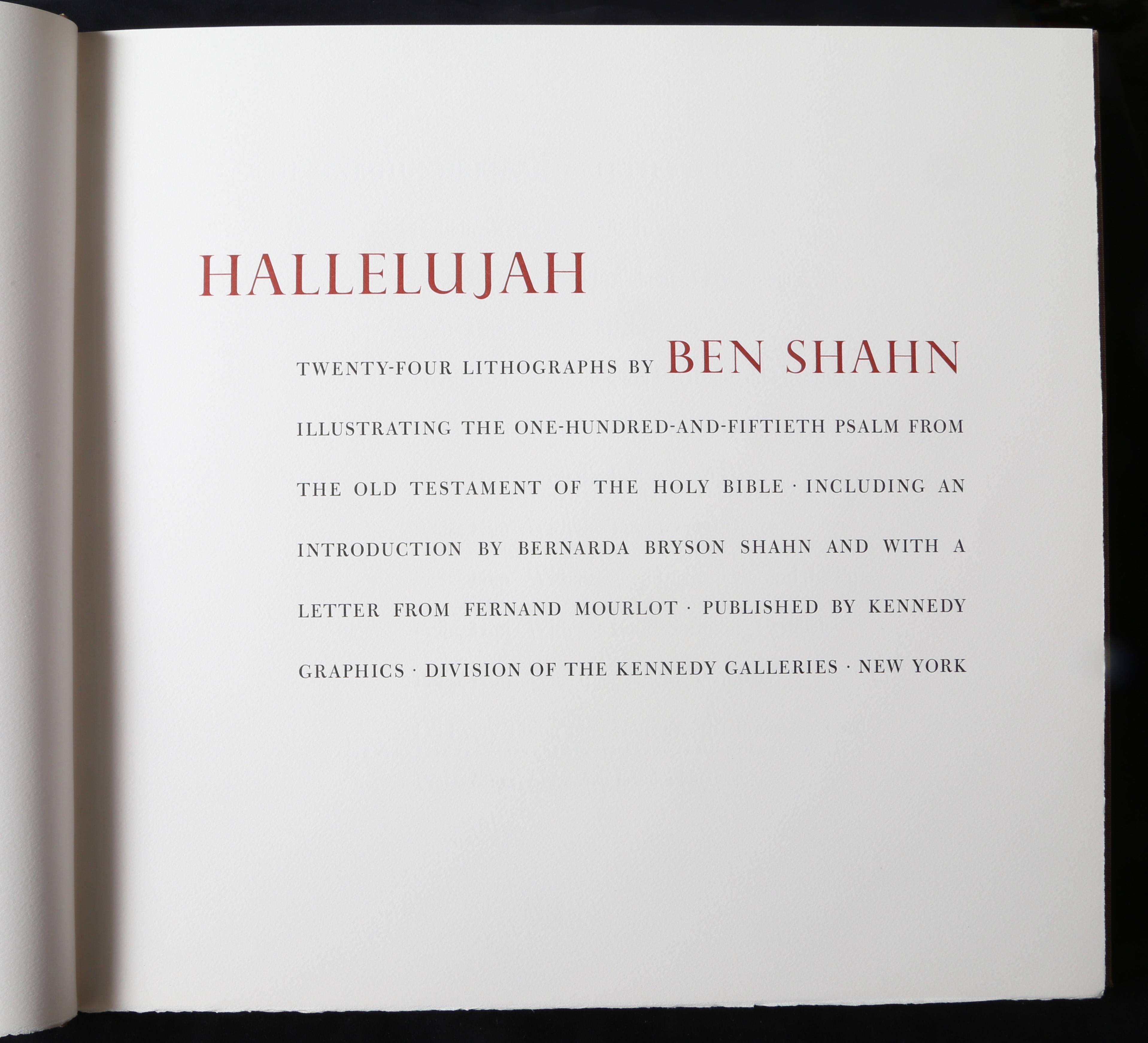 Halleluja Portfolio by Ben Shahn, 24 Lithographs in Portfolio Case For Sale 11