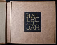 Vintage Halleluja Portfolio by Ben Shahn, 24 Lithographs in Portfolio Case