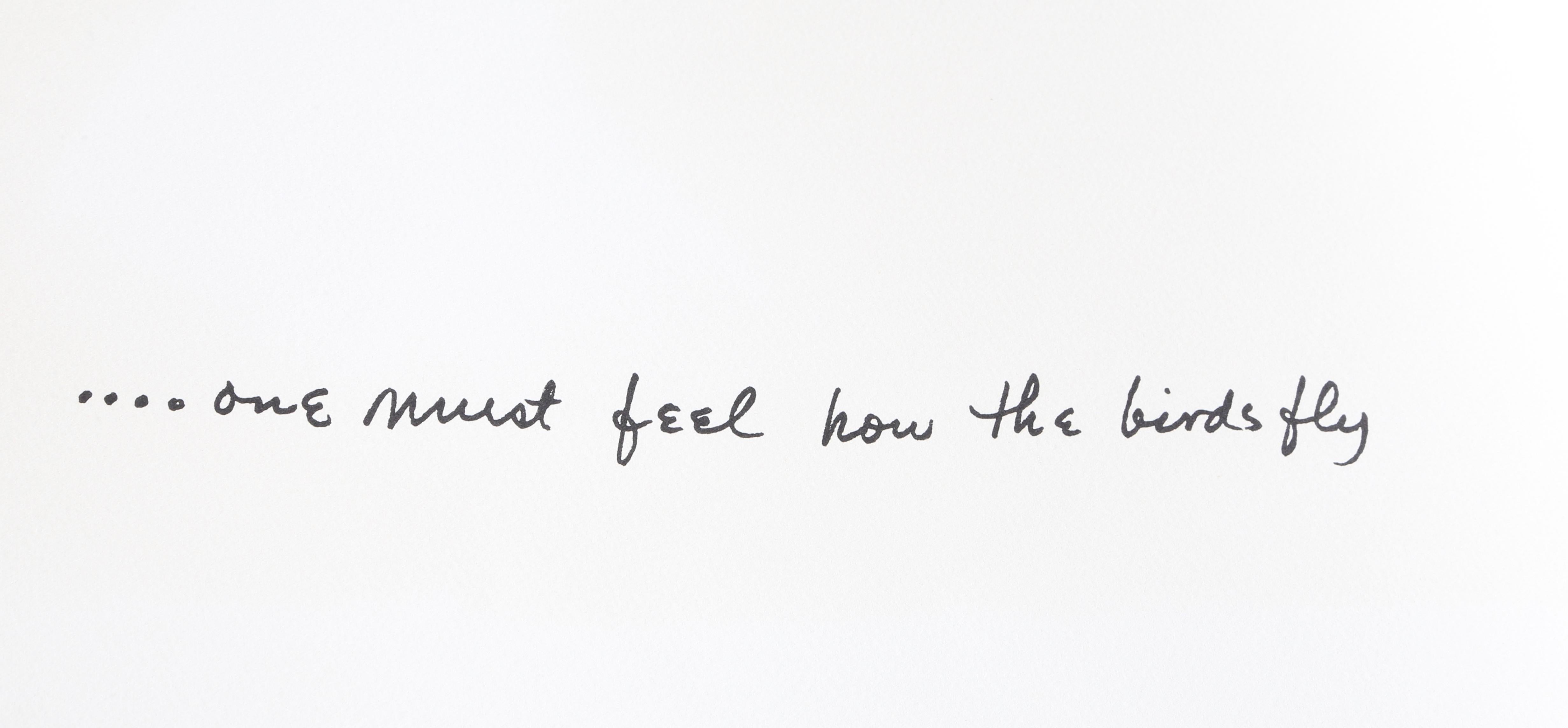 How the Birds Fly from the Rilke Portfolio, lithographie minimaliste de Ben Shahn 2