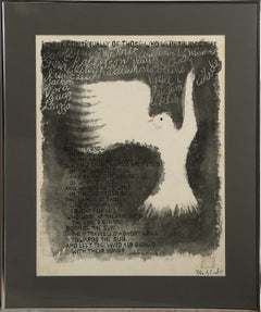 I Think Continually Of Those... from 9 Drawings, Modern Lithograph by Ben Shahn