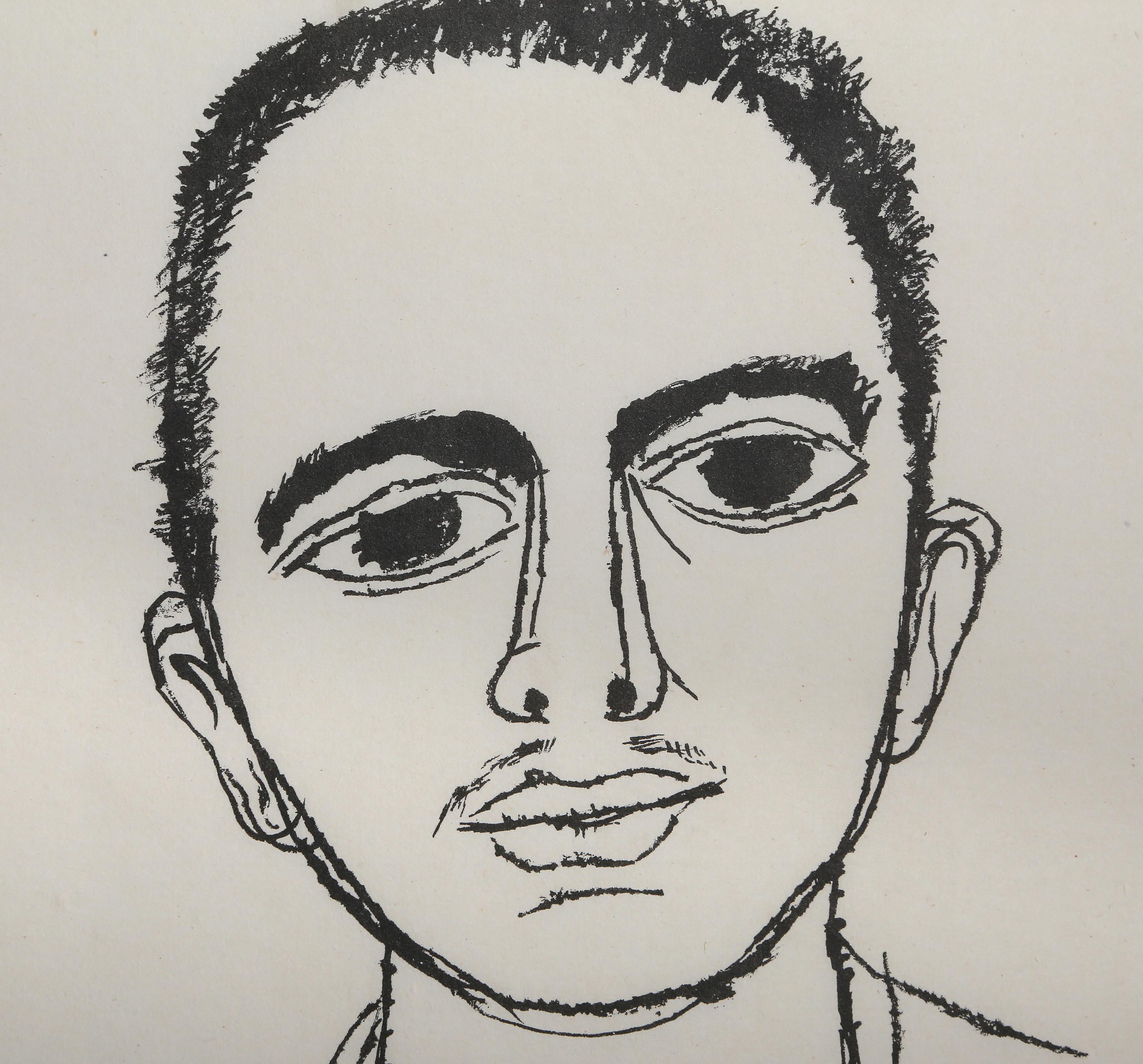 James Chaney de la Suite de los Nueve Dibujos, Litografía moderna de Ben Shahn en venta 1