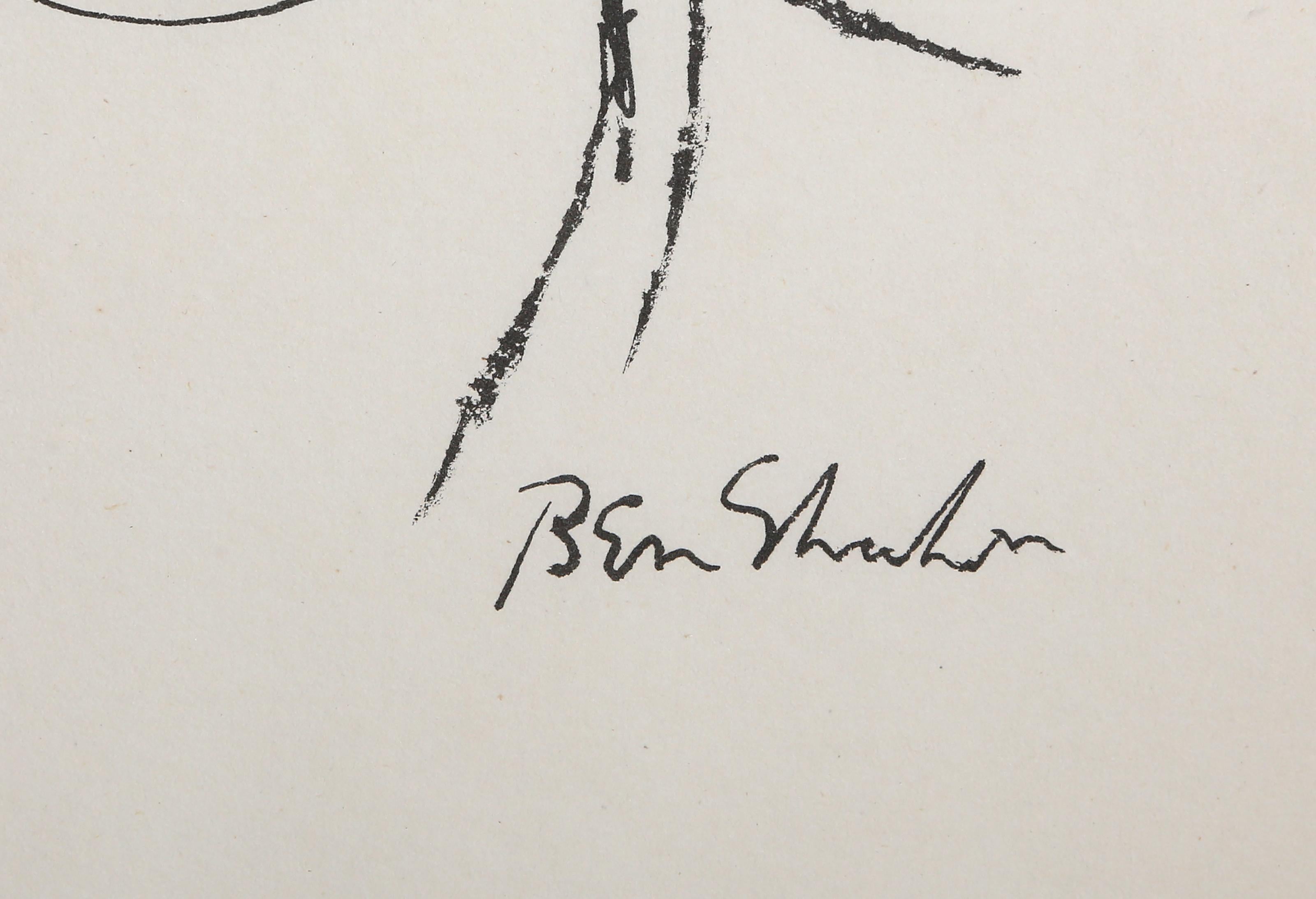 James Chaney de la Suite de los Nueve Dibujos, Litografía moderna de Ben Shahn en venta 3