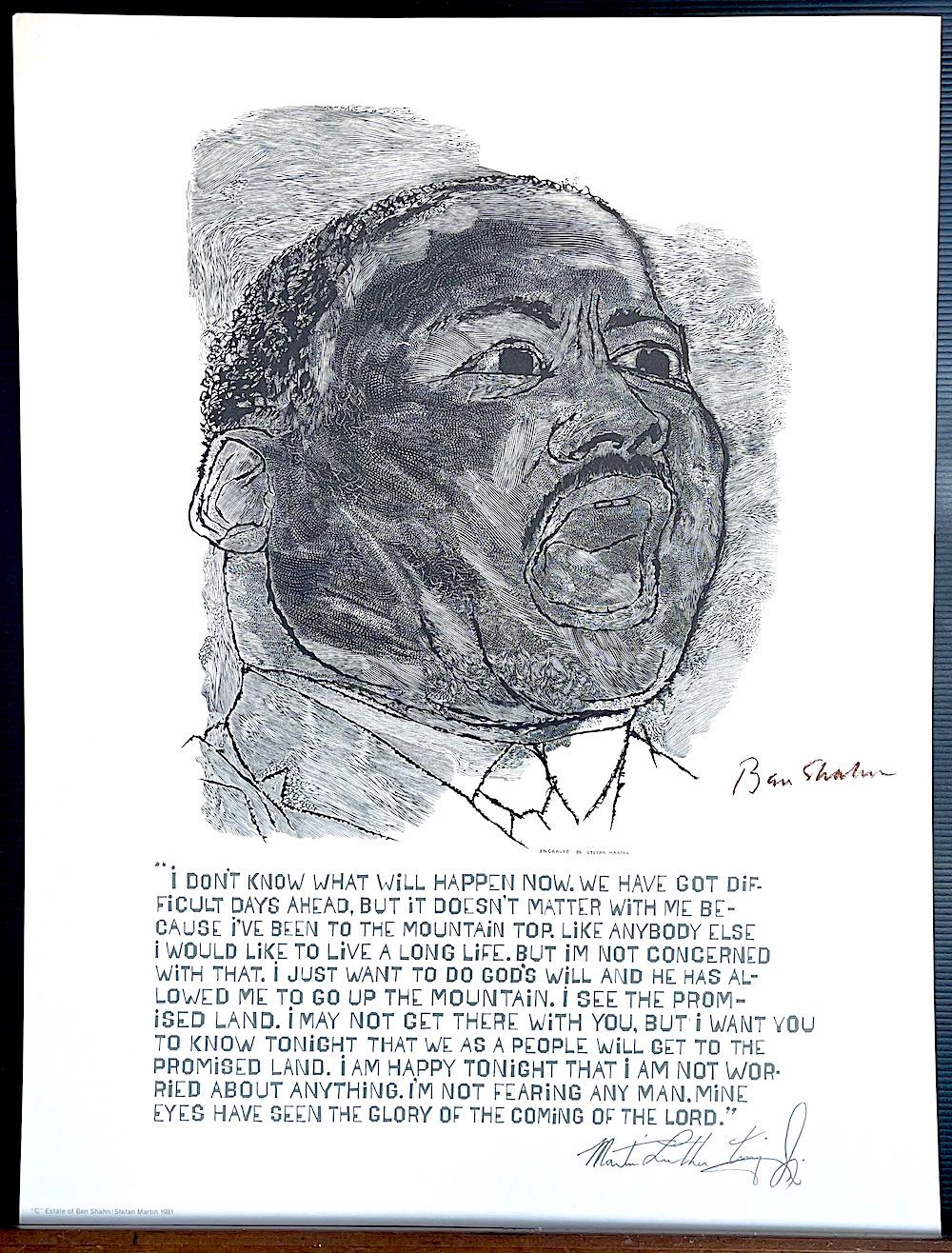 MARTIN LUTHER KING JR. I Have A Dream, Black Portrait Head Civil Rights Activist For Sale 3