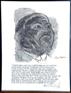 MARTIN LUTHER KING JR. I Have A Dream, ritratto nero di un attivista per i diritti civili