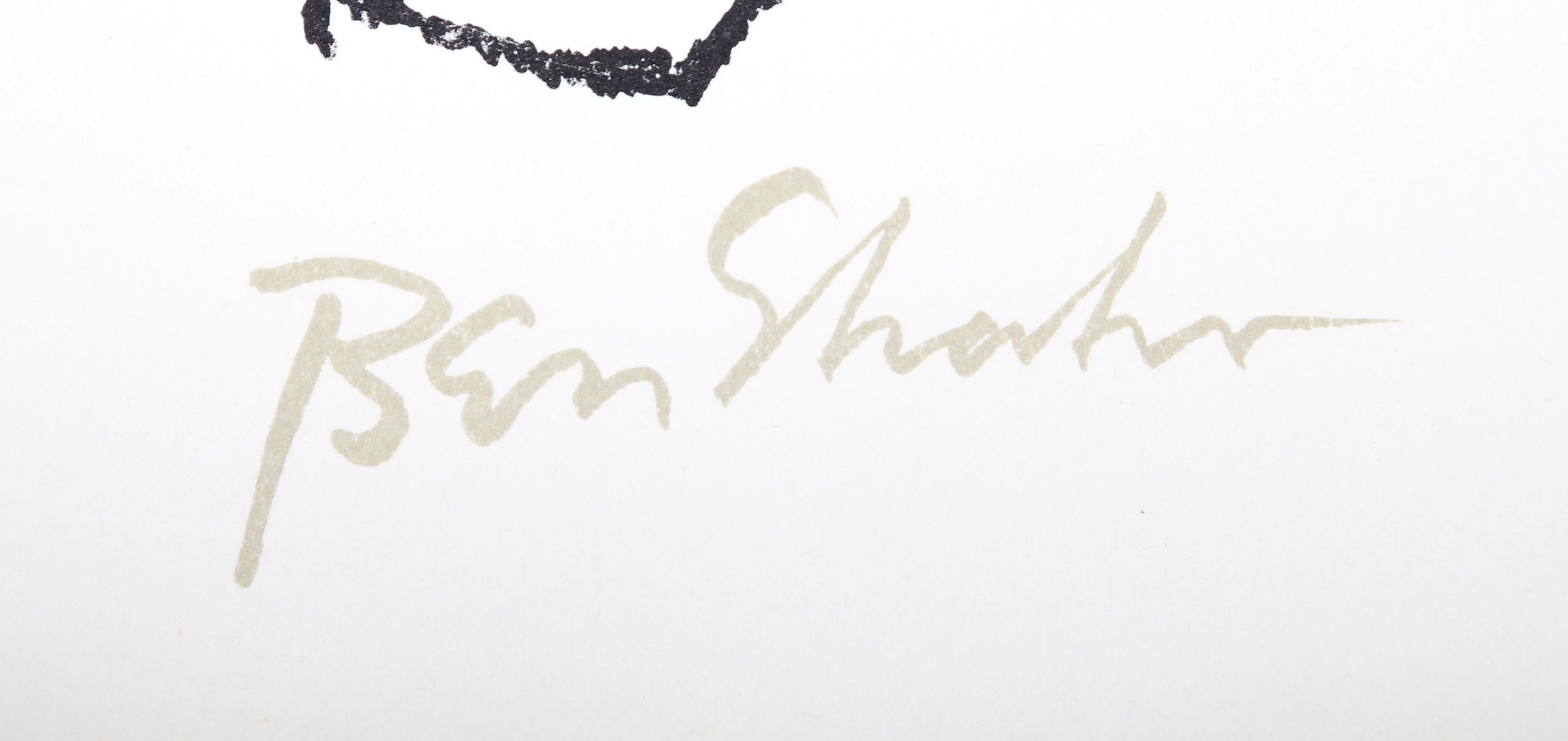 Erinnerungen an viele Liebesnachten aus dem Rilke-Portfolio – Print von Ben Shahn