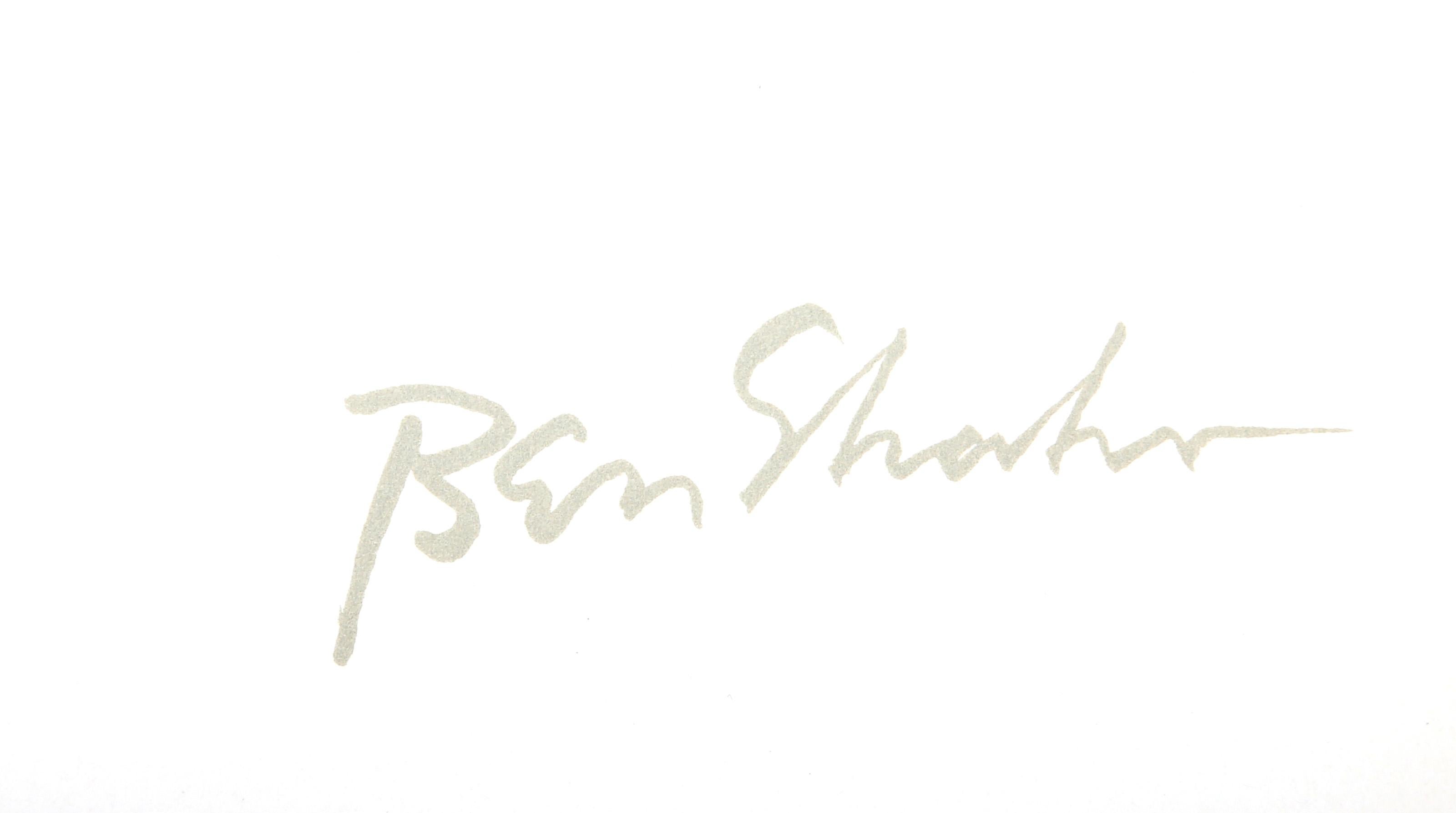 La prima parola di un verso nasce dal portafoglio di Rilke, litografia di Ben Shahn in vendita 1