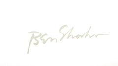 La prima parola di un verso nasce dal portafoglio di Rilke, litografia di Ben Shahn