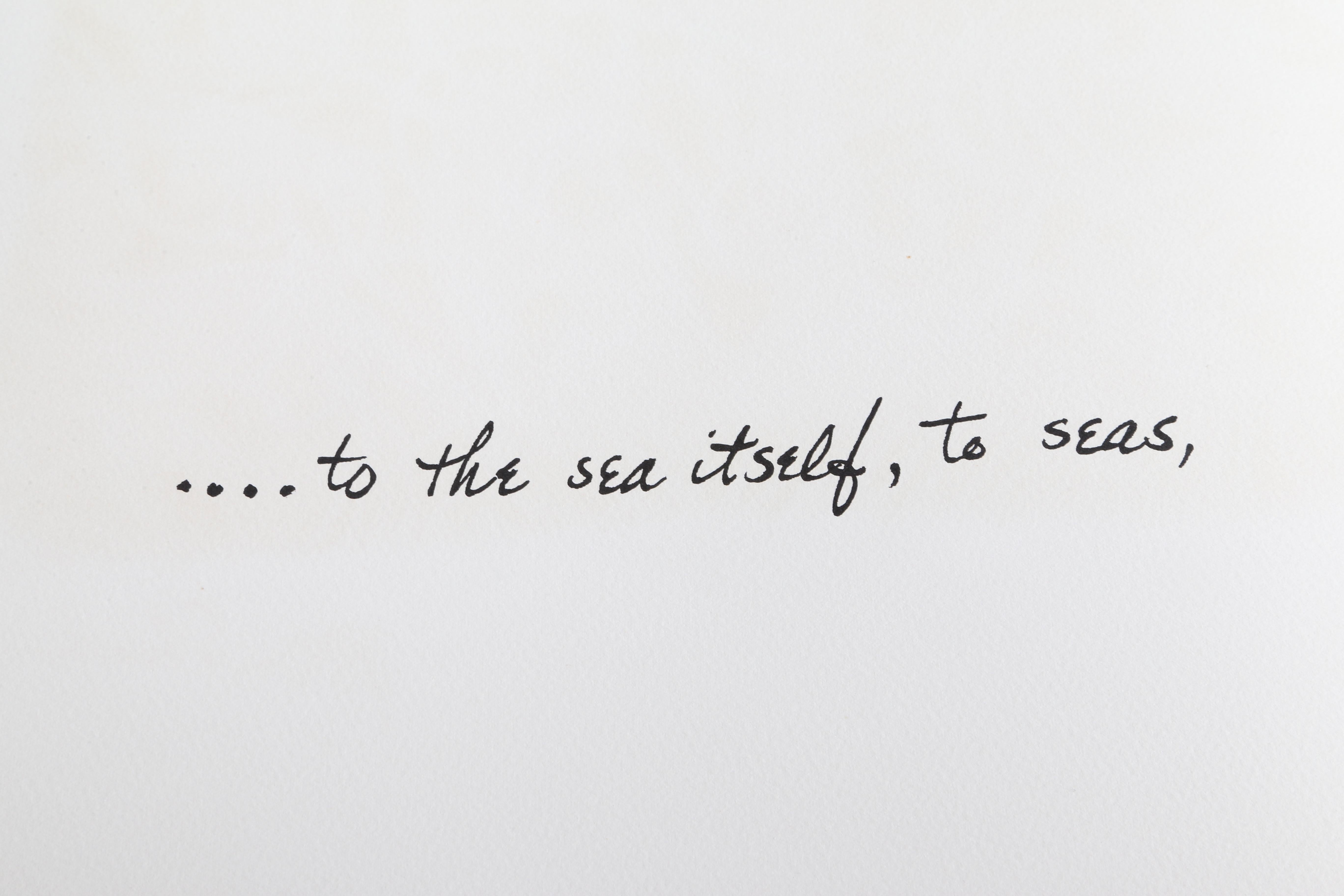 The Sea Itself from the Rilke Portfolio, Minimalist lithograph by Ben Shahn For Sale 3