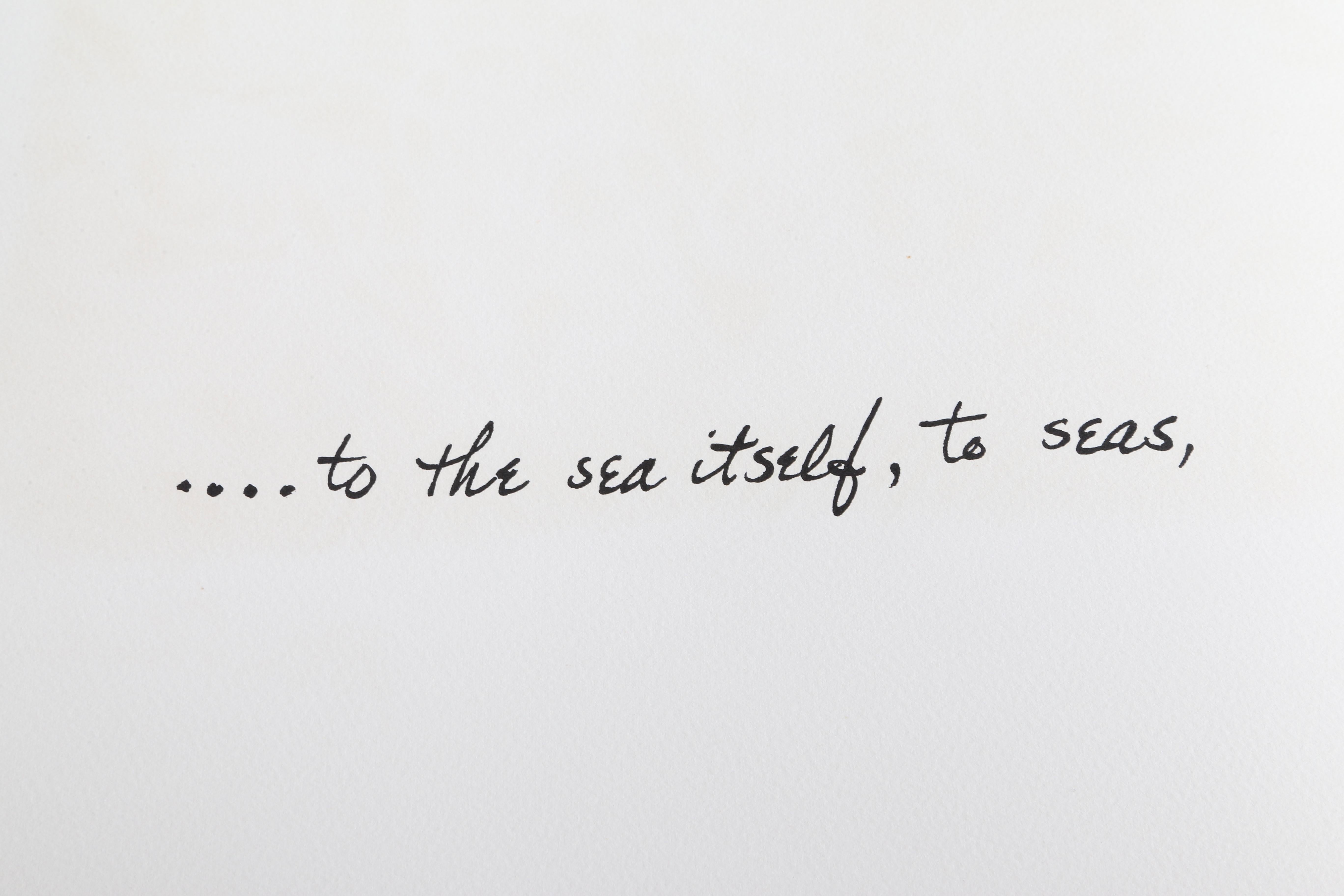 El mar mismo de la cartera Rilke, litografía minimalista de Ben Shahn en venta 3