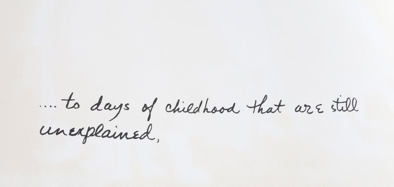 To Days of Childhood from the Rilke Portfolio, Ben Shahn For Sale 2