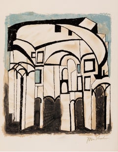 A Caminos en Lugares Desconocidos de la Cartera Rilke, litografía de Ben Shahn