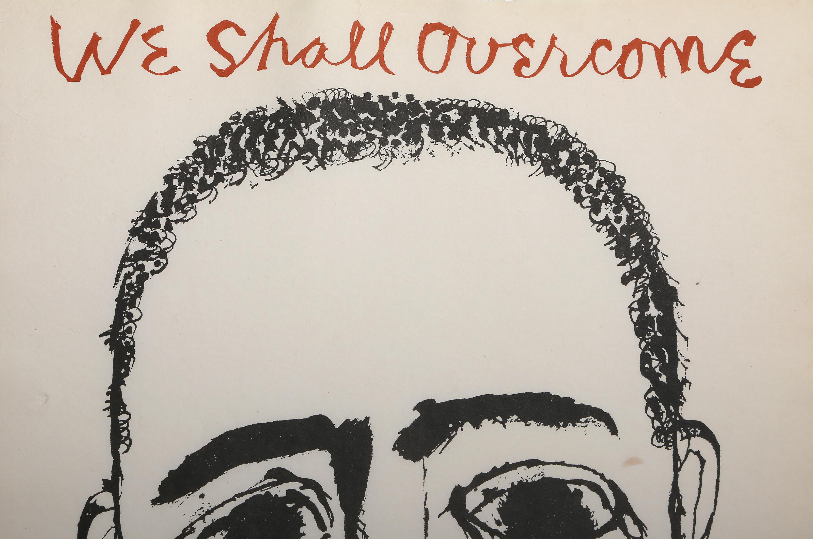 We Shall Overcome, tiré de The Nine Drawings Suite, lithographie moderne de Ben Shahn en vente 1