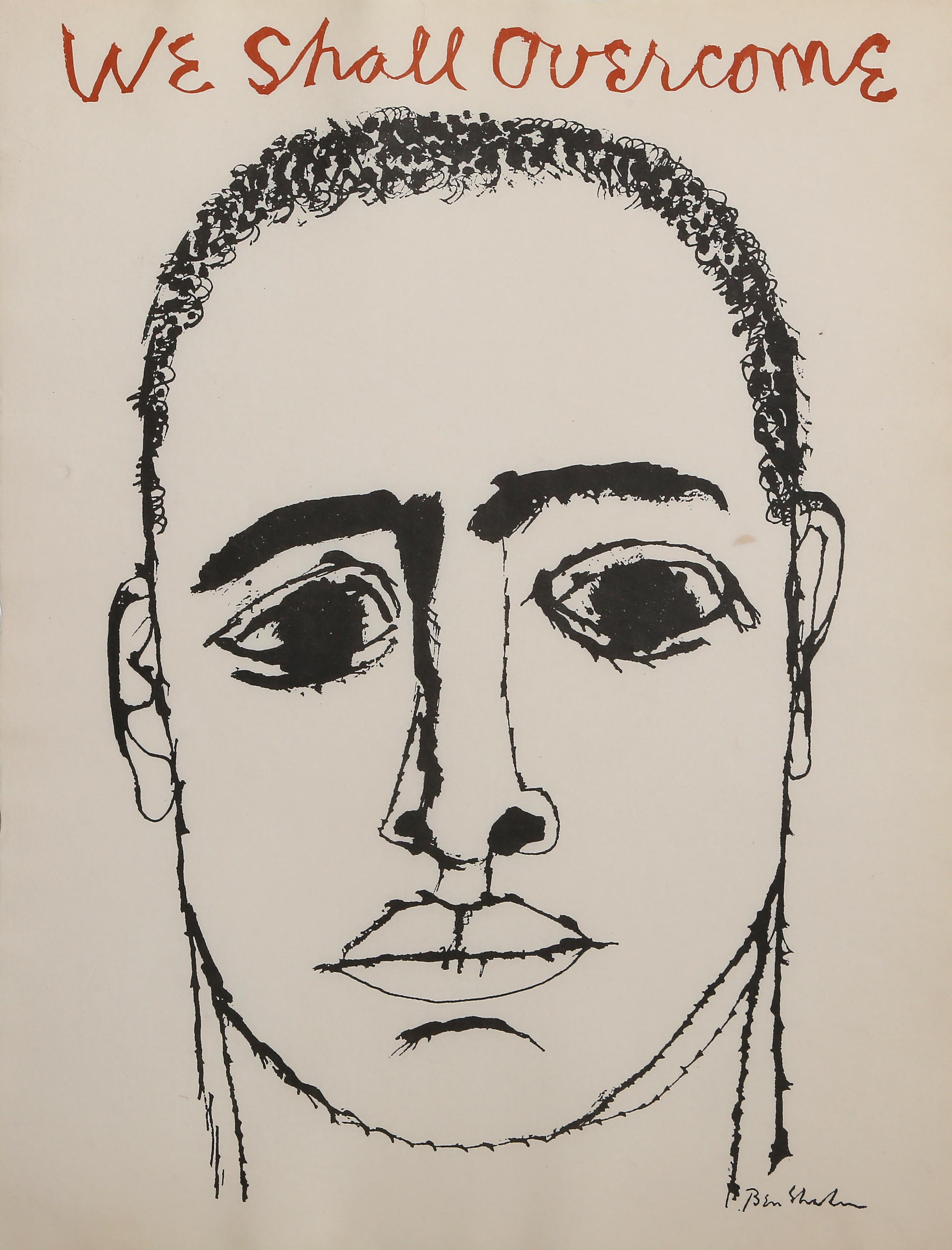 Le Nine Drawings Portfolio est un exemple fort de l
engagement de Shahn dans la lutte pour la justice sociale et l
équité raciale. Il a été "publié et distribué dans le cadre d
une collecte de fonds par le Comité de défense constitutionnelle des