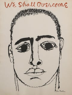 We Shall Overcome, Portrait, MLK Lithograph by Ben Shahn