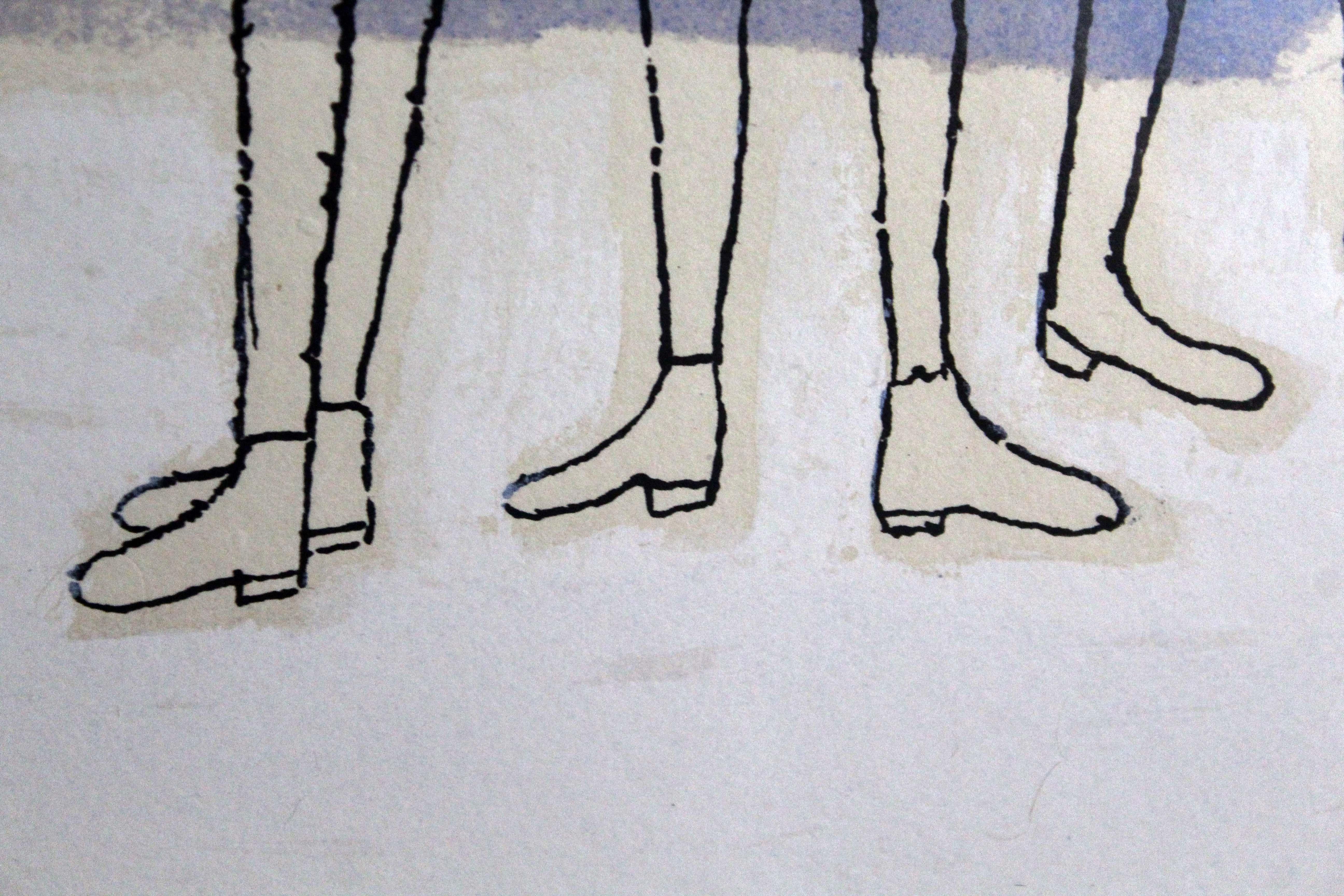 Ben Shahn To Days of Childhood that are still inexplained, lithographie signée 1968 en vente 1