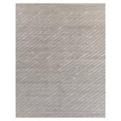 Ben Soleimani 10' x 14' Fog Contemporary Wool and Viscose Rug