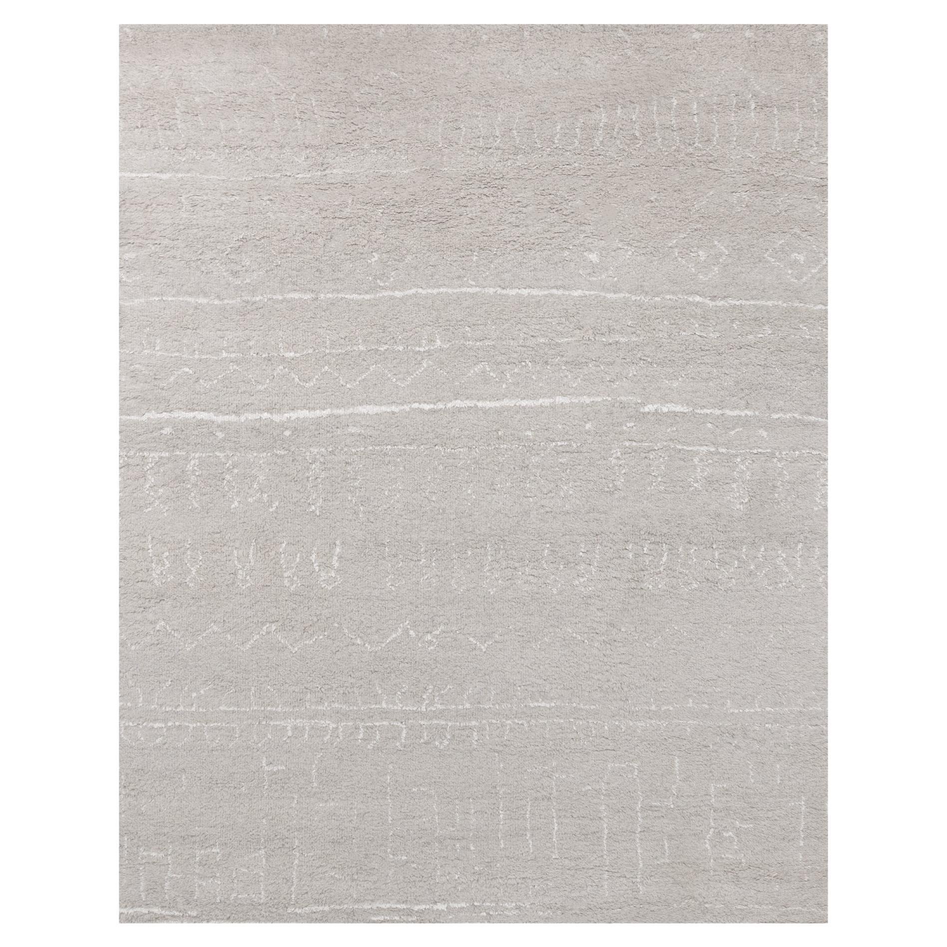Ben Soleimani 10' x 14' Sand / Ivory Contemporary Moroccan Wool Rug