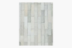 Ben Soleimani 12' x 15' Ivory Contemporary Hide Rug