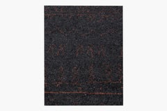 Ben Soleimani 6' x 9' Charcoal / Amber Contemporary Moroccan Wool Rug