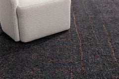 Ben Soleimani 6' X 9' Charcoal / Amber Contemporary Moroccan Wool Rug