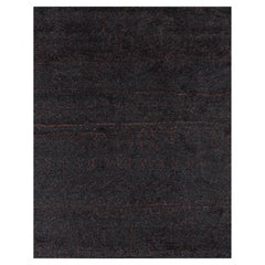 Ben Soleimani 6' x 9' Charcoal / Amber Contemporary Moroccan Wool Rug