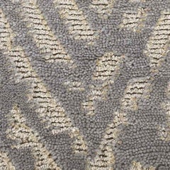 Ben Soleimani 6' x 9' Grey / Gold Contemporary Viscose & Metallic Polyester Rug