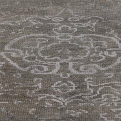 Ben Soleimani 6' x 9' Grey / Graphite Traditional Wool and Viscose Rug