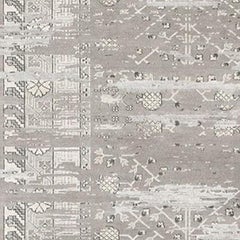 Ben Soleimani 6' x 9' Grey / Sand Traditional Wool, Silk and Viscose Rug