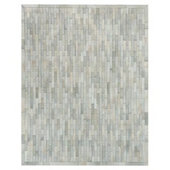 Ben Soleimani 6' x 9' Ivory Contemporary Hide Rug