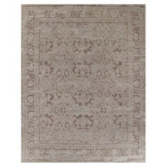 Ben Soleimani 6' x 9' Linen / Taupe Tappeto tradizionale in lana e viscosa